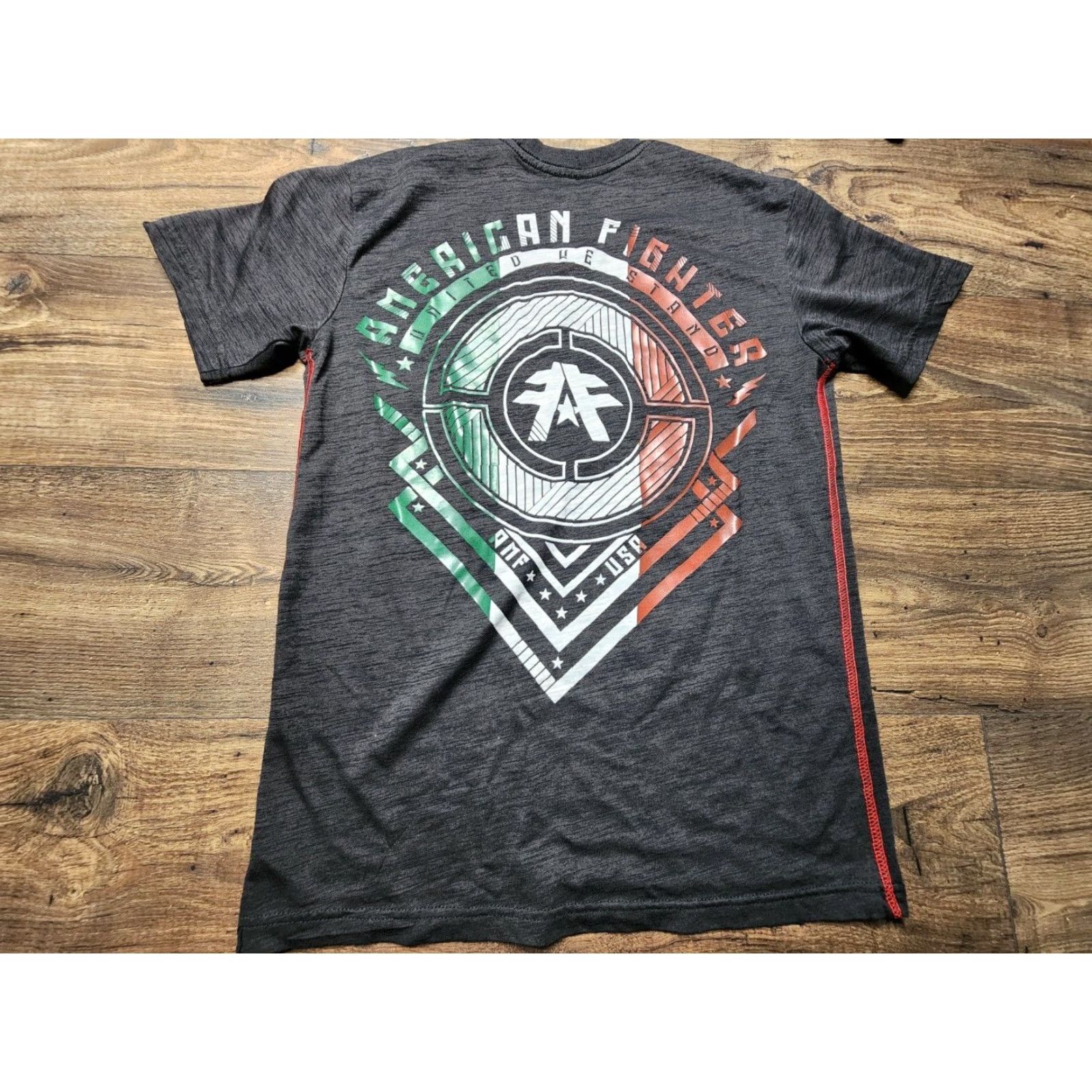 Vintage American Fighter Shirt Mens S Black Premium Athletics Buckle T Shirt Size US S / EU 44-46 / 1 - 2 Thumbnail