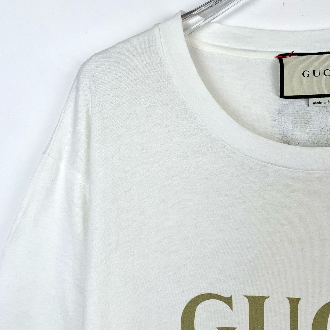 Gucci Gucci Floral Logo Print White Cotton T-Shirt (Size XS) Size XS / US 0-2 / IT 36-38 - 7 Thumbnail