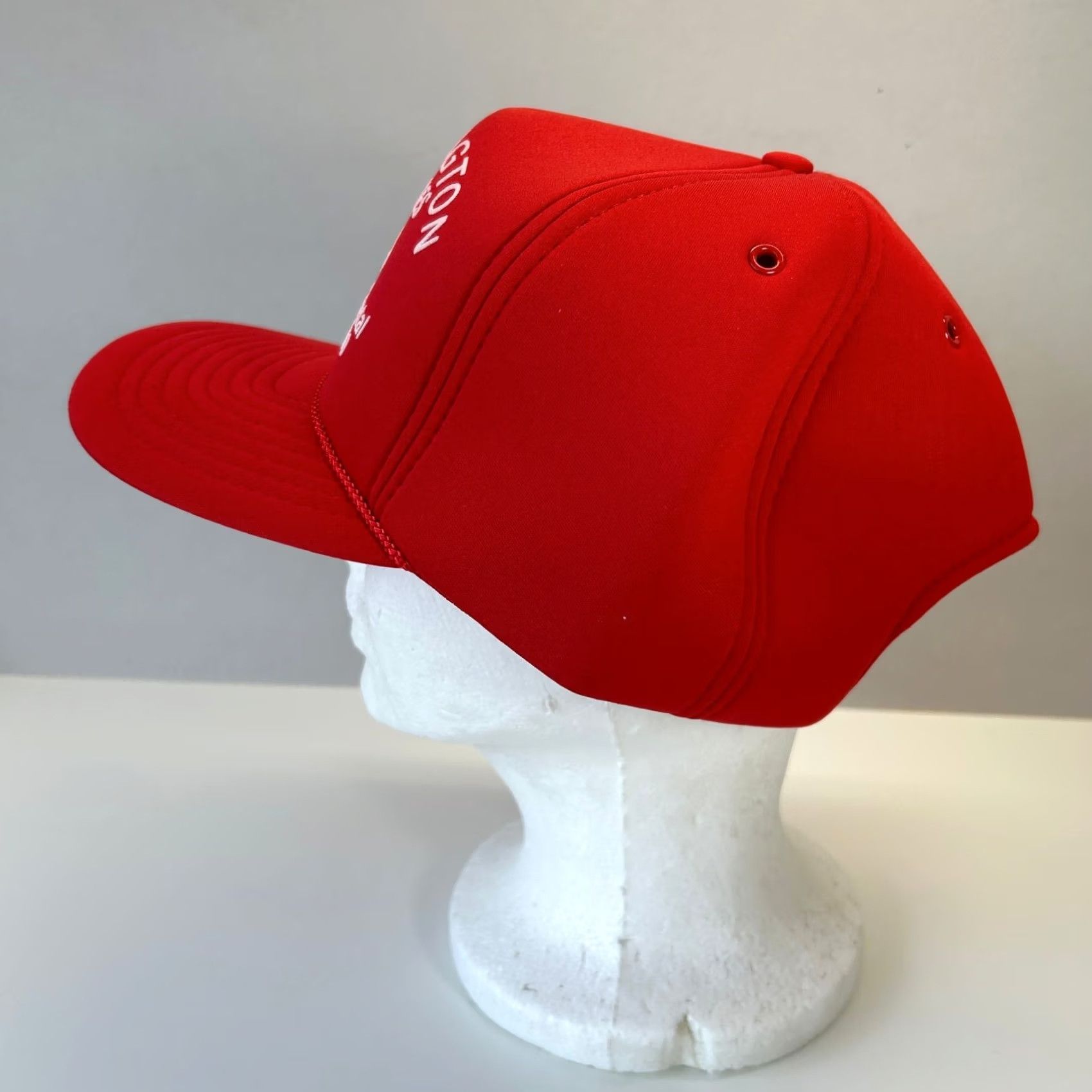 Vintage VINTAGE Madhatter Trucker Hat Red Foam Cars 80s 90s USA Adjustable Men One Size Size ONE SIZE - 3 Thumbnail