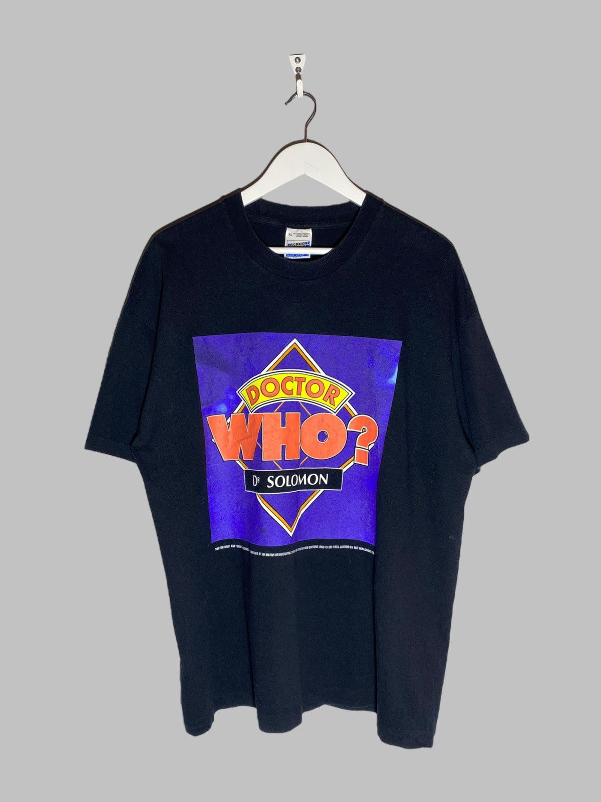 Vintage Vintage 90s Doctor Who Dr. Solomon BBC Promo Graphic T-shirt Size US XL / EU 56 / 4 - 1 Thumbnail