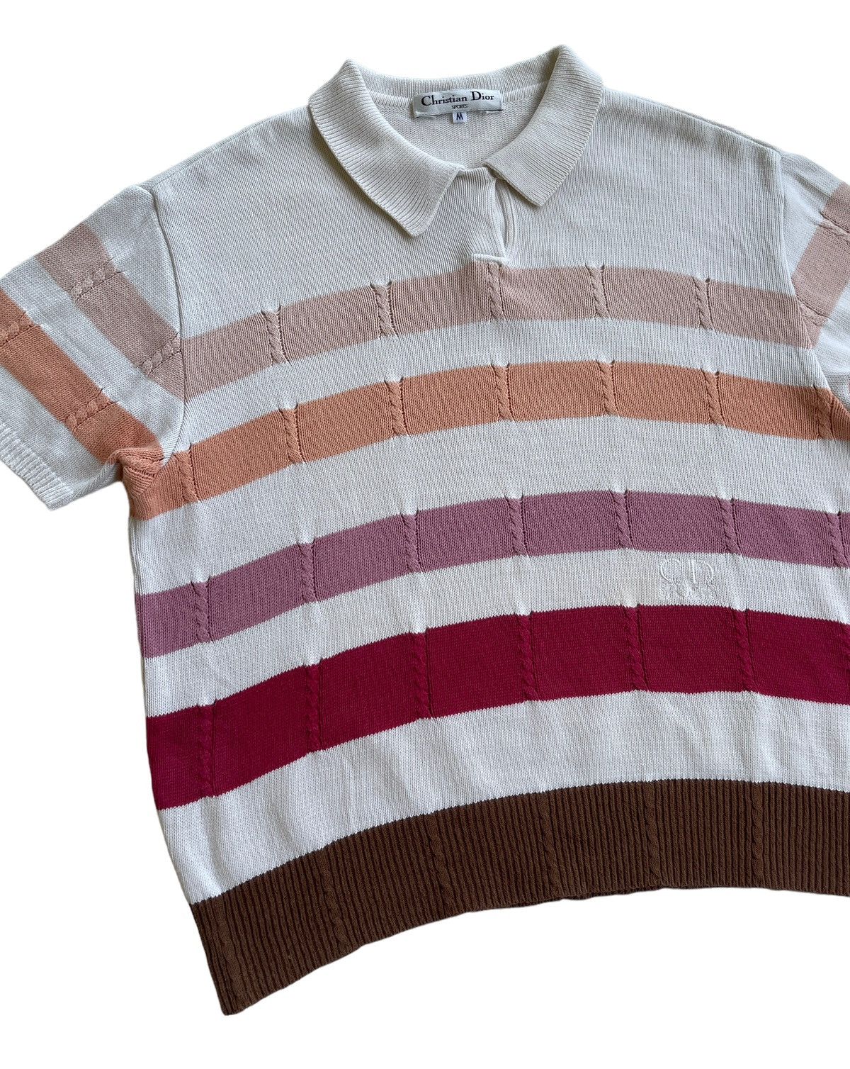 Christian Dior Monsieur C.Dior Cropped Top Jumper Cable Knit Size M / US 6-8 / IT 42-44 - 2 Thumbnail