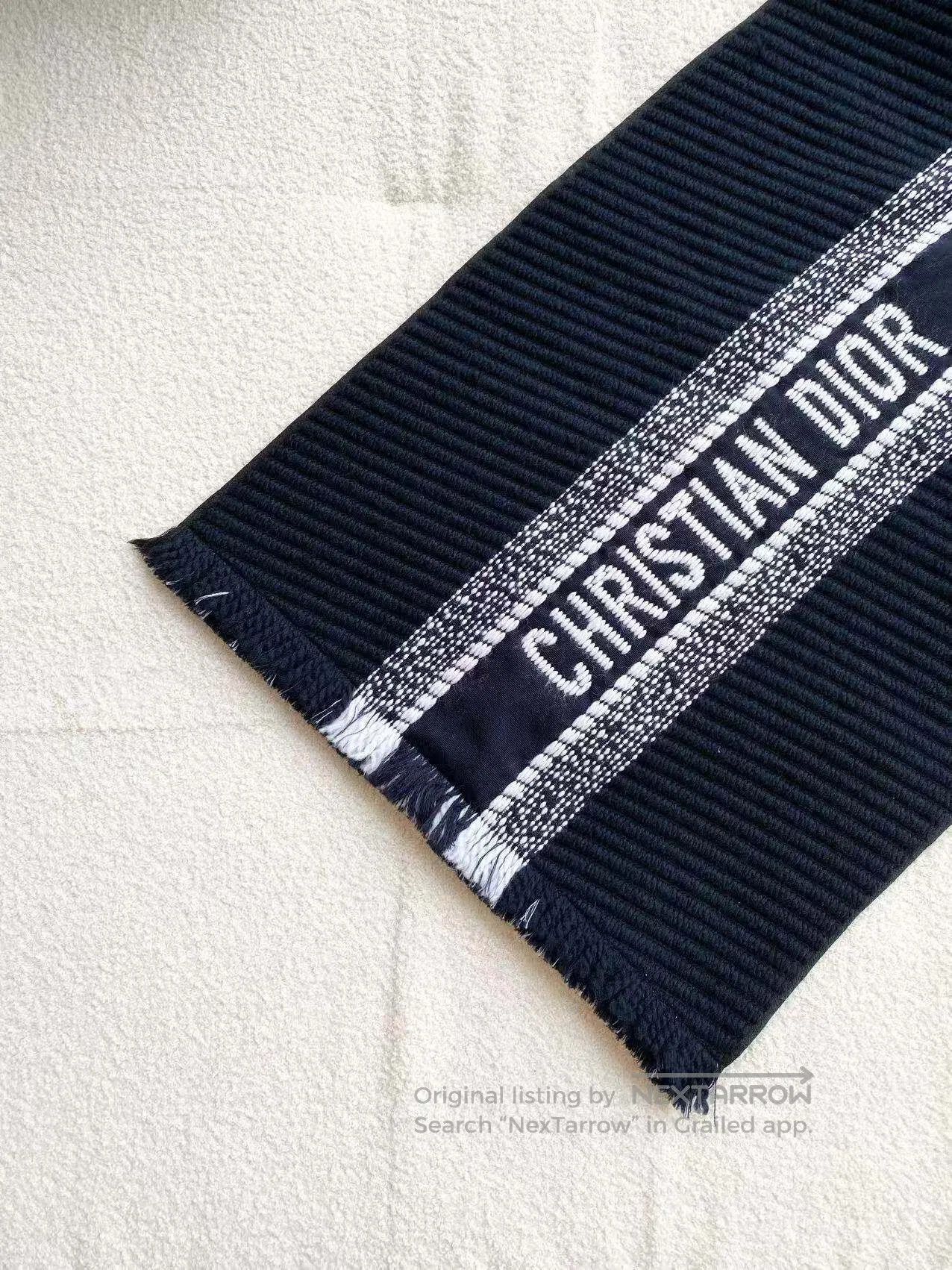 Dior Dior Presbyon double-sided fringed scarf| Size ONE SIZE - 5 Thumbnail