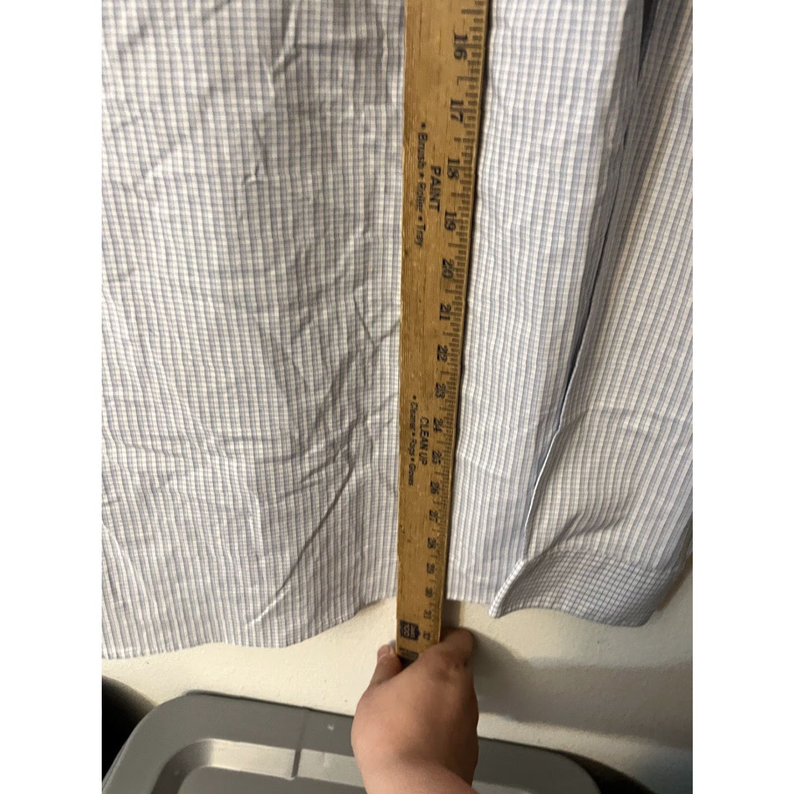 Calvin Klein Calvin Klein Infinite Wrinkle Free Mens M Button Up Long Sleeve Blue Gingham Shirt Size US M / EU 48-50 / 2 - 4 Thumbnail