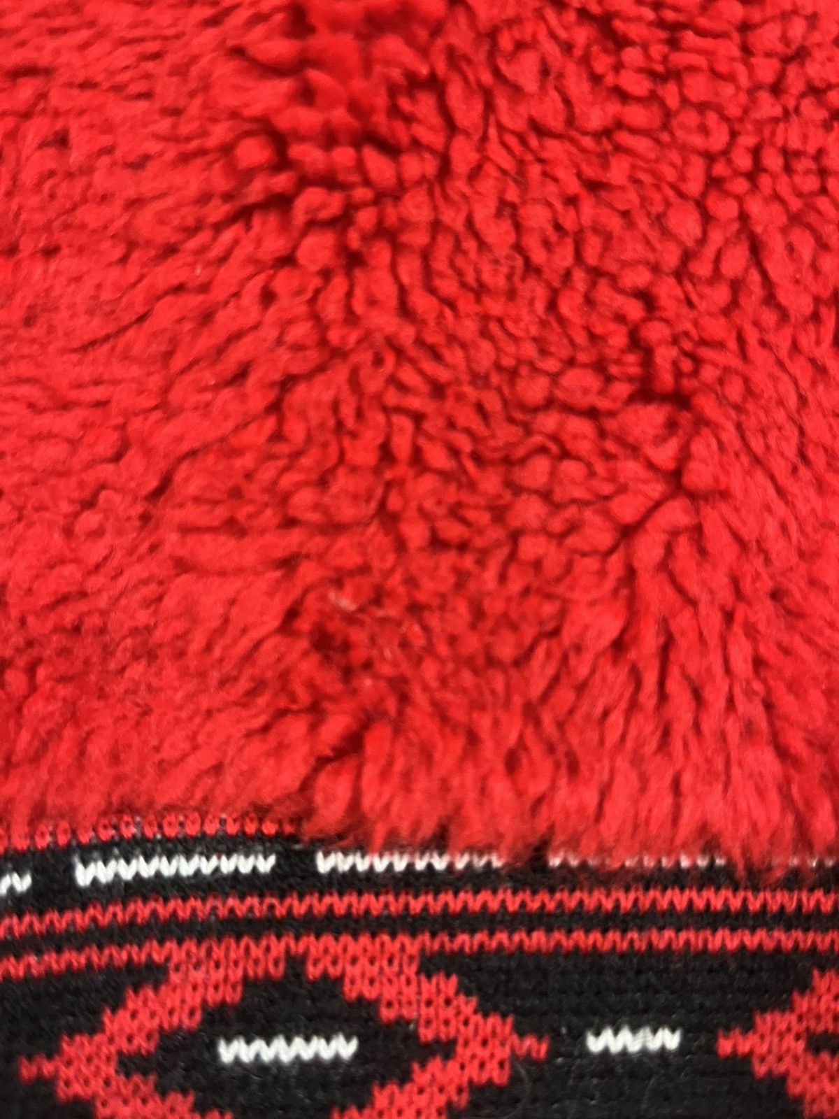 Vintage Vintage 70s Deep Pile Sweatshirt Two Tone Red Size US XL / EU 56 / 4 - 3 Thumbnail