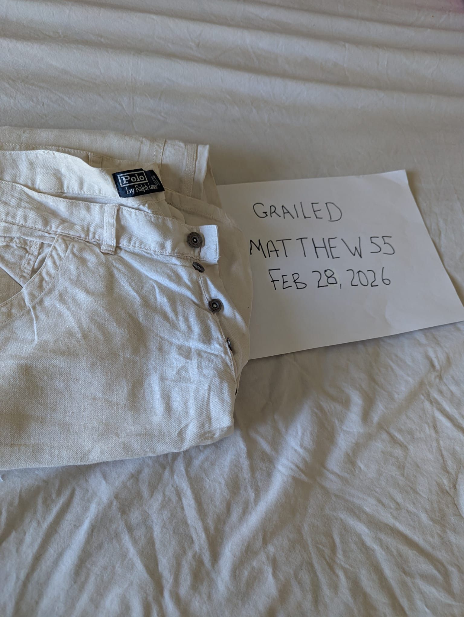Other Vintage Linen Pants (Denim Style) Size US 34 / EU 50 - 1 Thumbnail