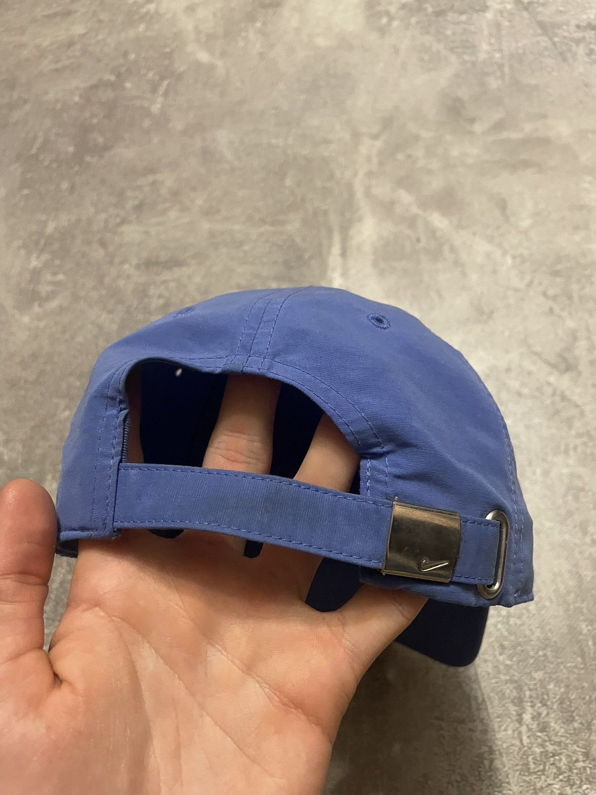 Nike × Vintage Vintage Nike Metallic Swoosh Logo Y2K Cap Size ONE SIZE - 6 Thumbnail