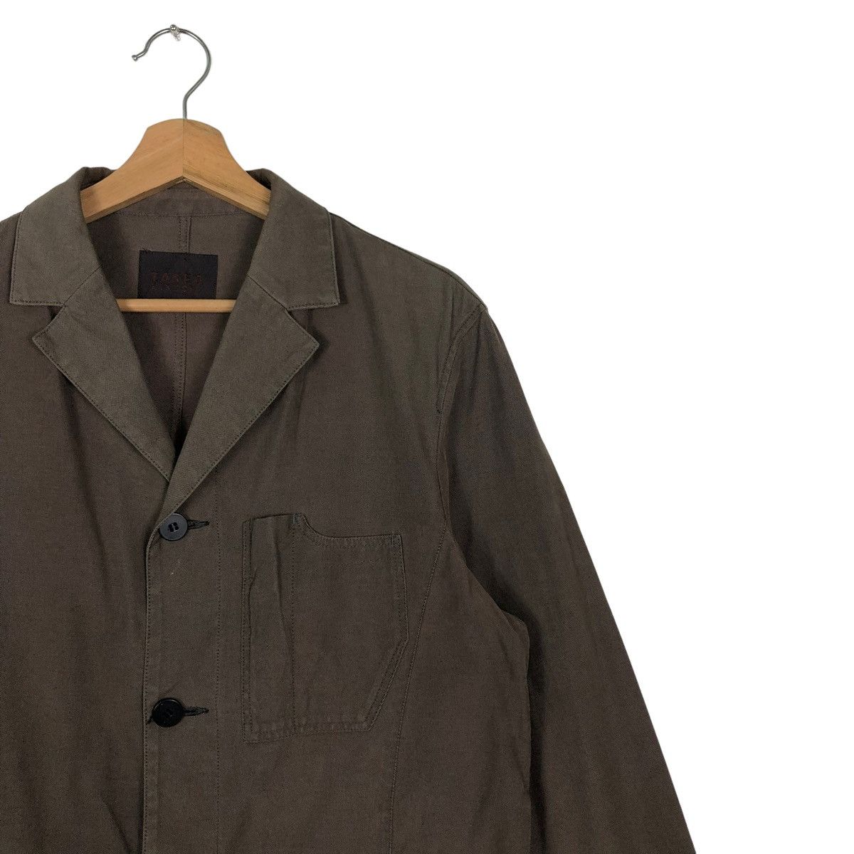 Japanese Brand 🔥Rich Brown - Hikory Chore Jacket Cargo Pocket Takeo Kikuchi Size US M / EU 48-50 / 2 - 6 Thumbnail