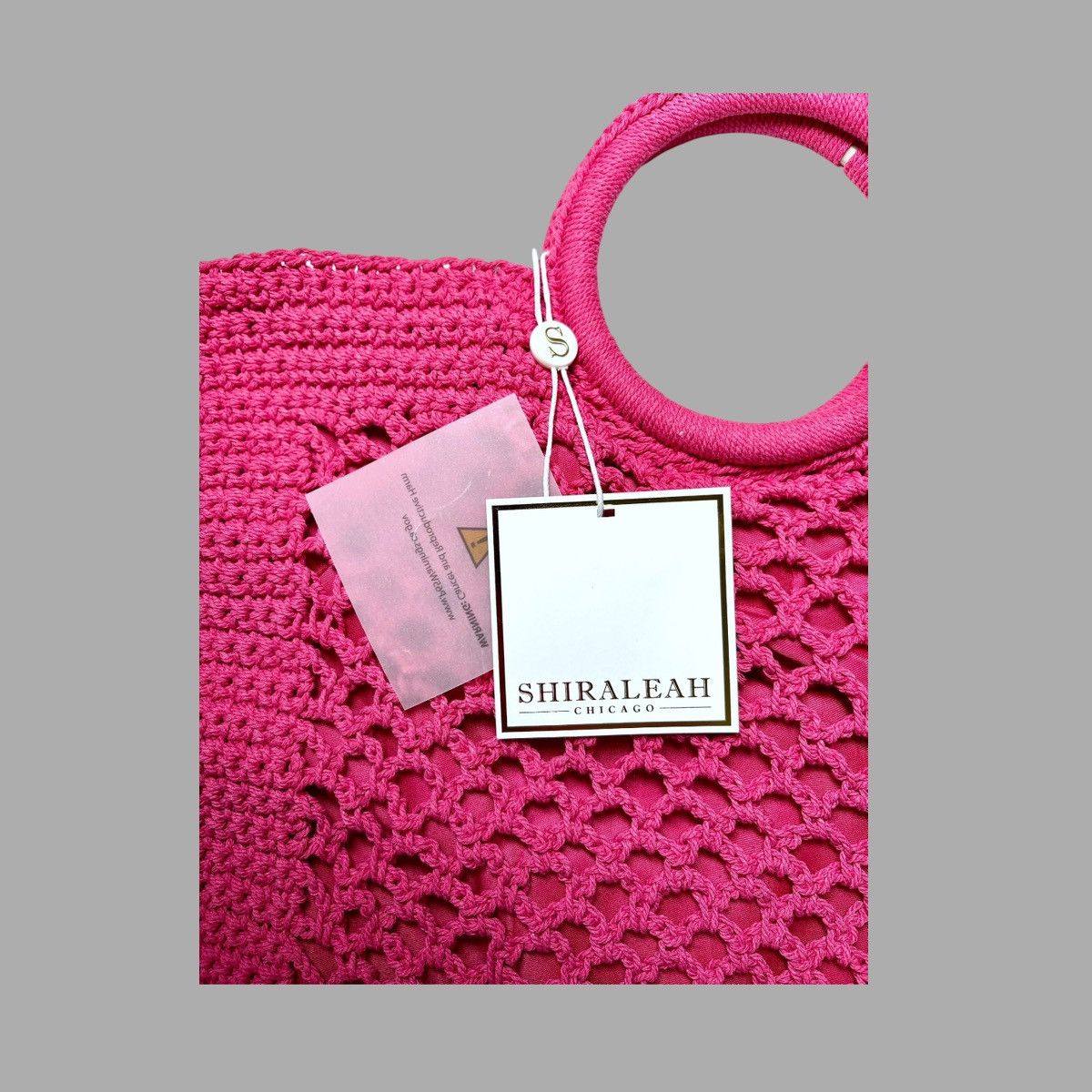 Other Shiraleah Jezabelle Pink Crocheted Large Handbag Size ONE SIZE - 10 Thumbnail