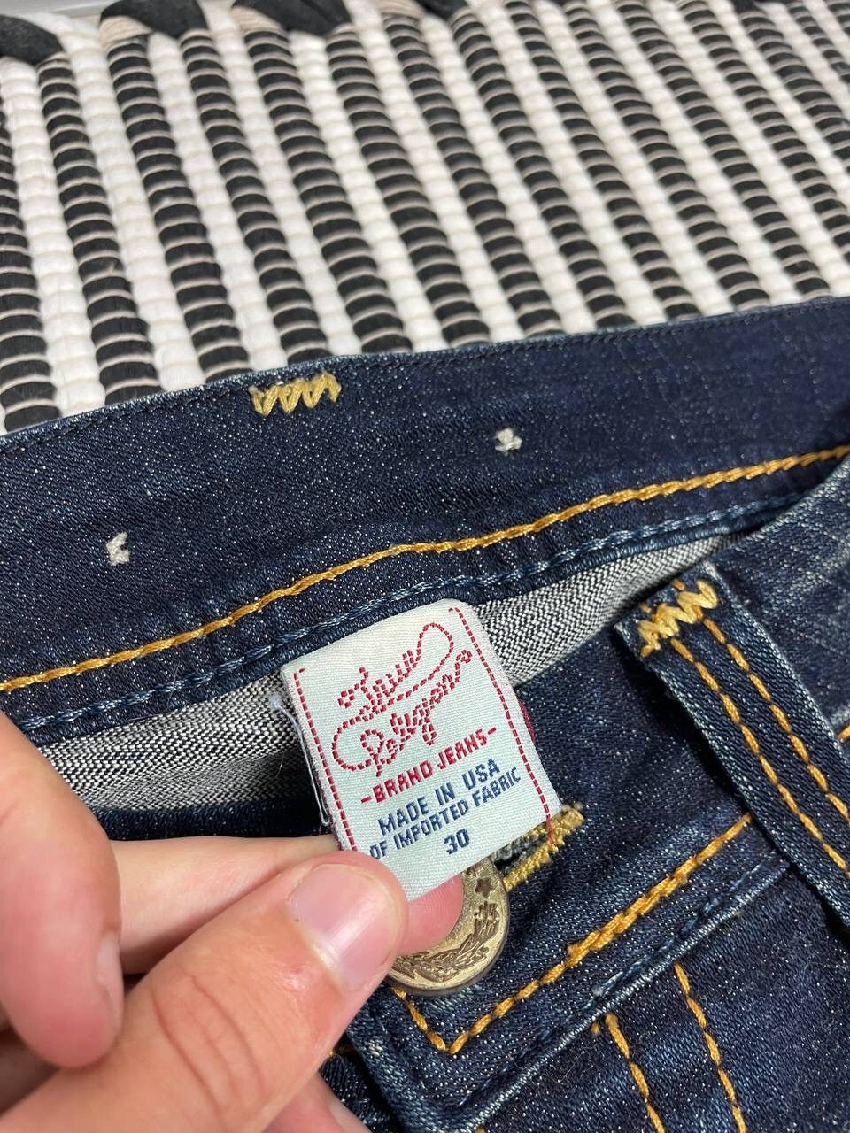 True Religion Vintage Crazy True Religion Flared Denim Jeans Y2K Size 30" / US 8 / IT 44 - 8 Thumbnail
