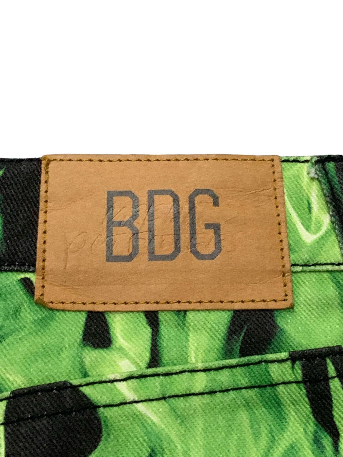 5351 POUR LES HOMMES × Junya Watanabe BDG Green Flame Bootcut Flared Denim Pants Size US 29 - 12 Thumbnail