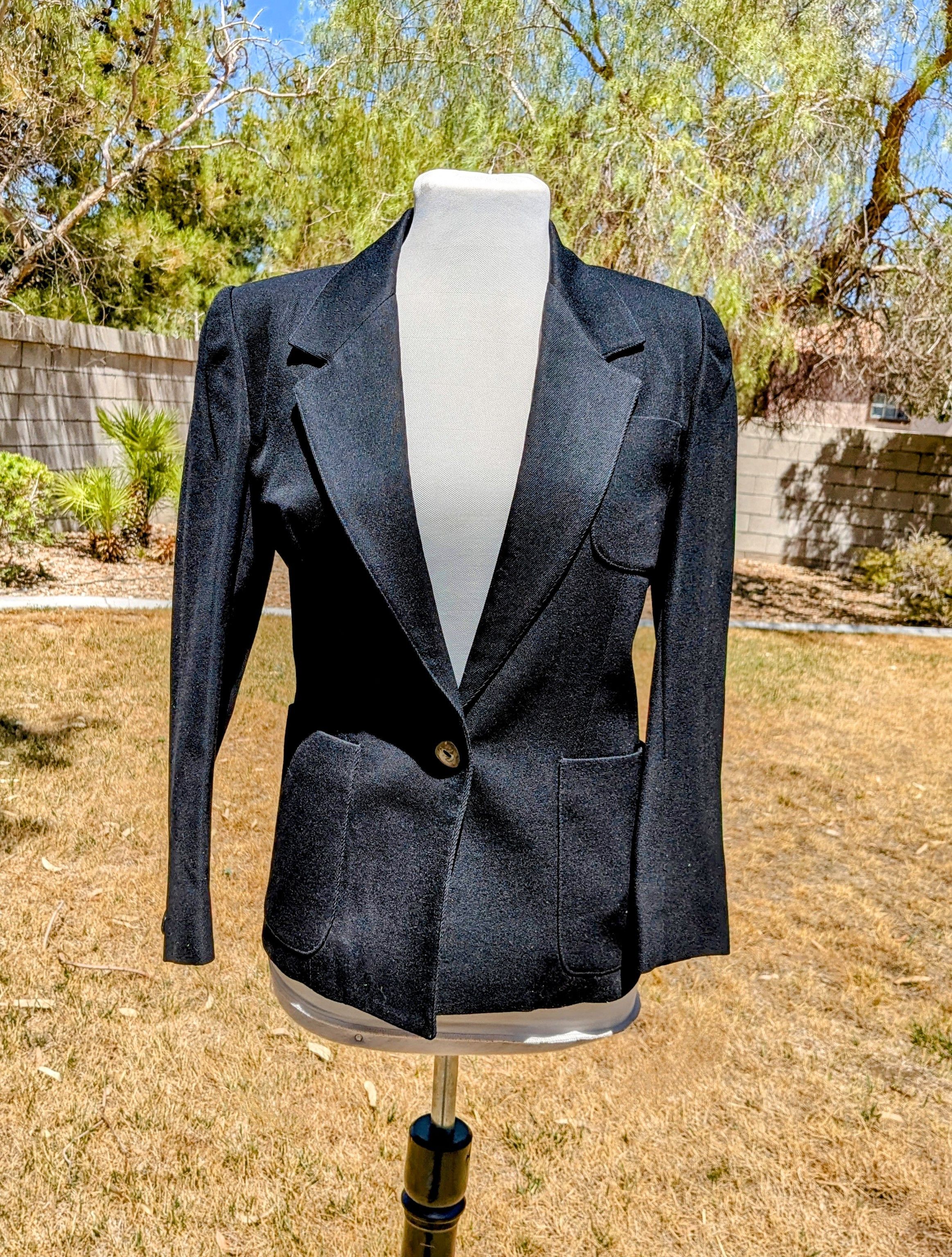 Other Schrader Sport Petites Single-Button Wool Blazer Jacket Size M / US 6-8 / IT 42-44 - 1 Thumbnail