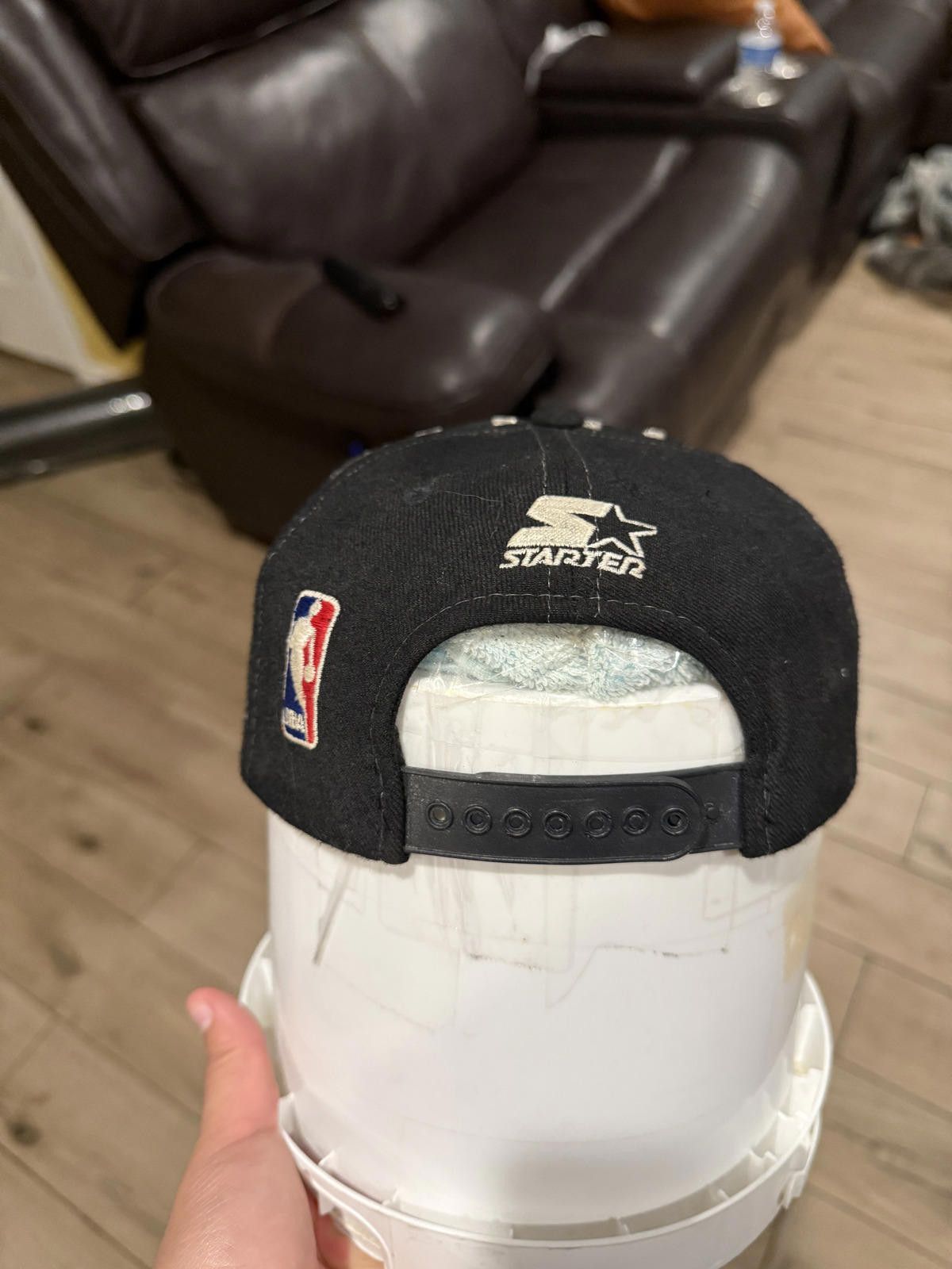 Starter 90s Vintage Spurs Collision Snapback Hat Size ONE SIZE - 4 Thumbnail