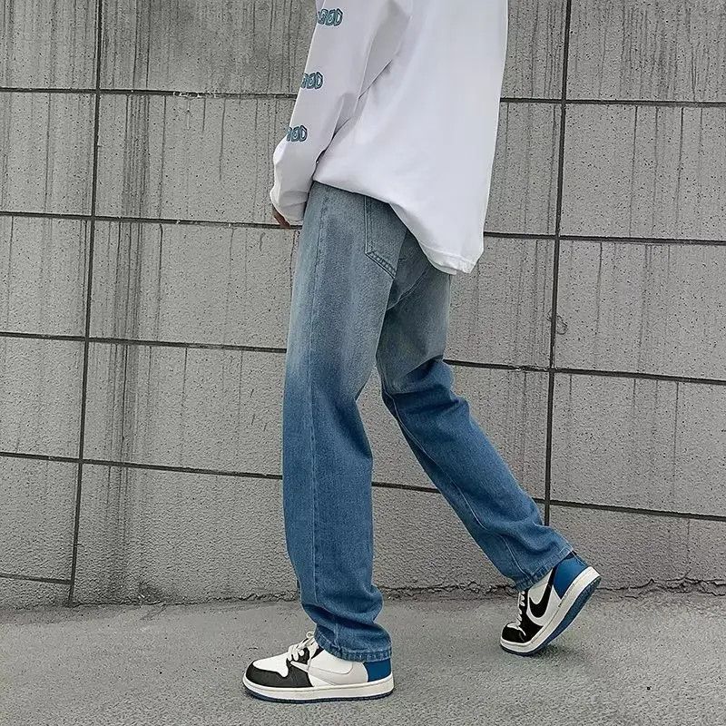 Japanese Brand × Jean Retro loose wide leg straight leg jeans Size US 32 / EU 48 - 3 Thumbnail