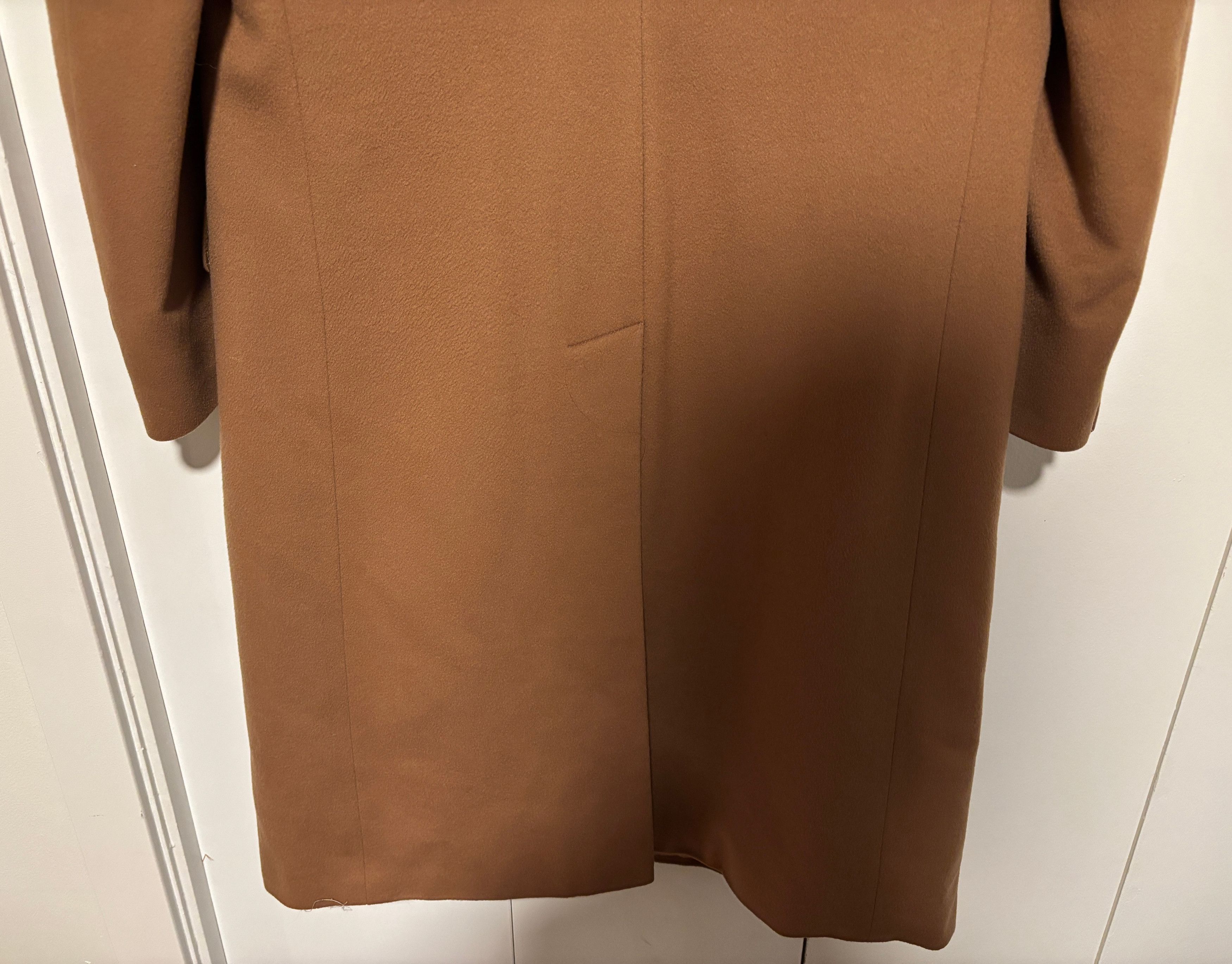 Samuelsohn Cashmere Double Breasted Tan/Camel Overcoat Polo Coat - M/L Size US L / EU 52-54 / 3 - 5 Thumbnail