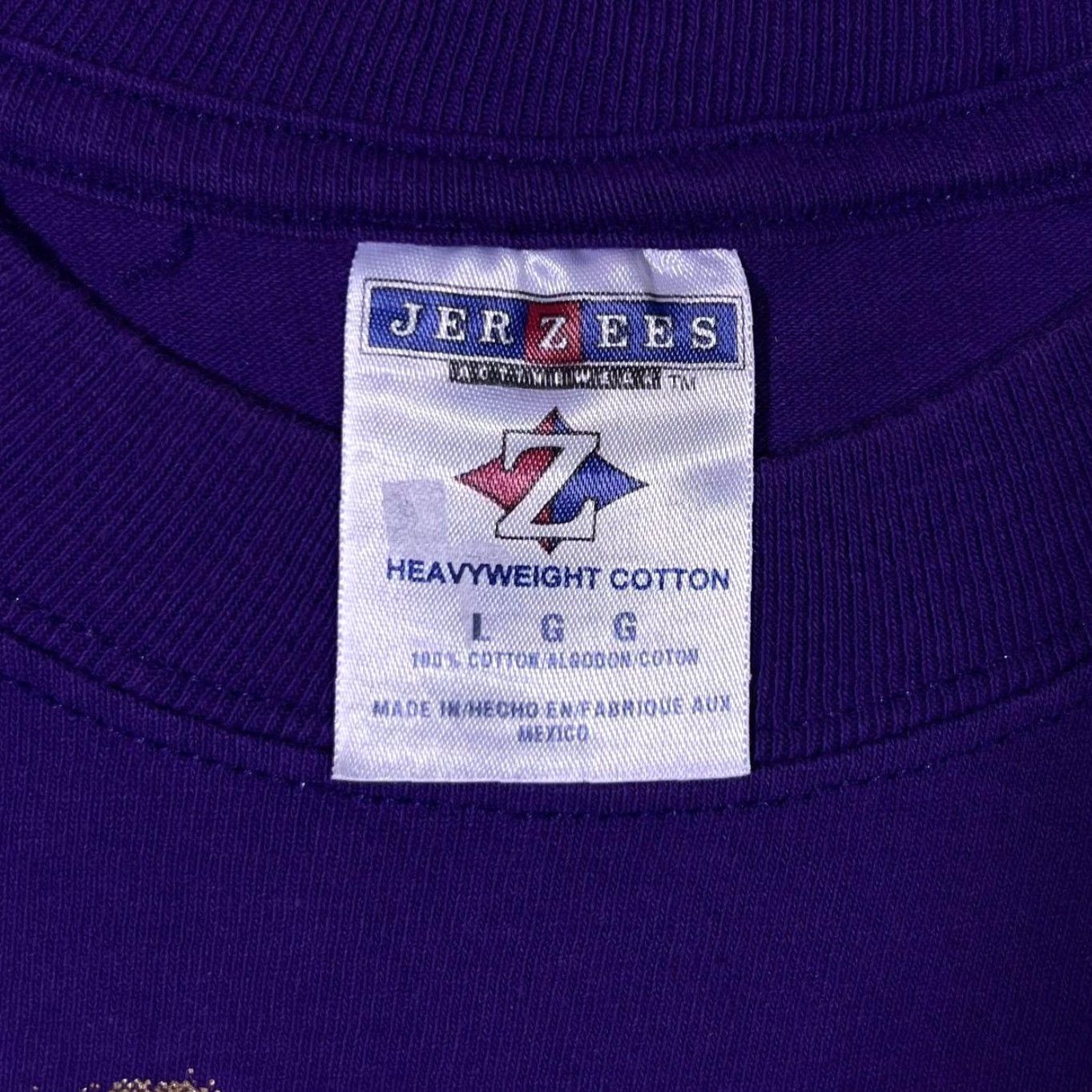 Jerzees VINTAGE Jerzees San Antonio “Texas” Souvenir Graphic Purple T-Shirt Large Size US L / EU 52-54 / 3 - 4 Thumbnail