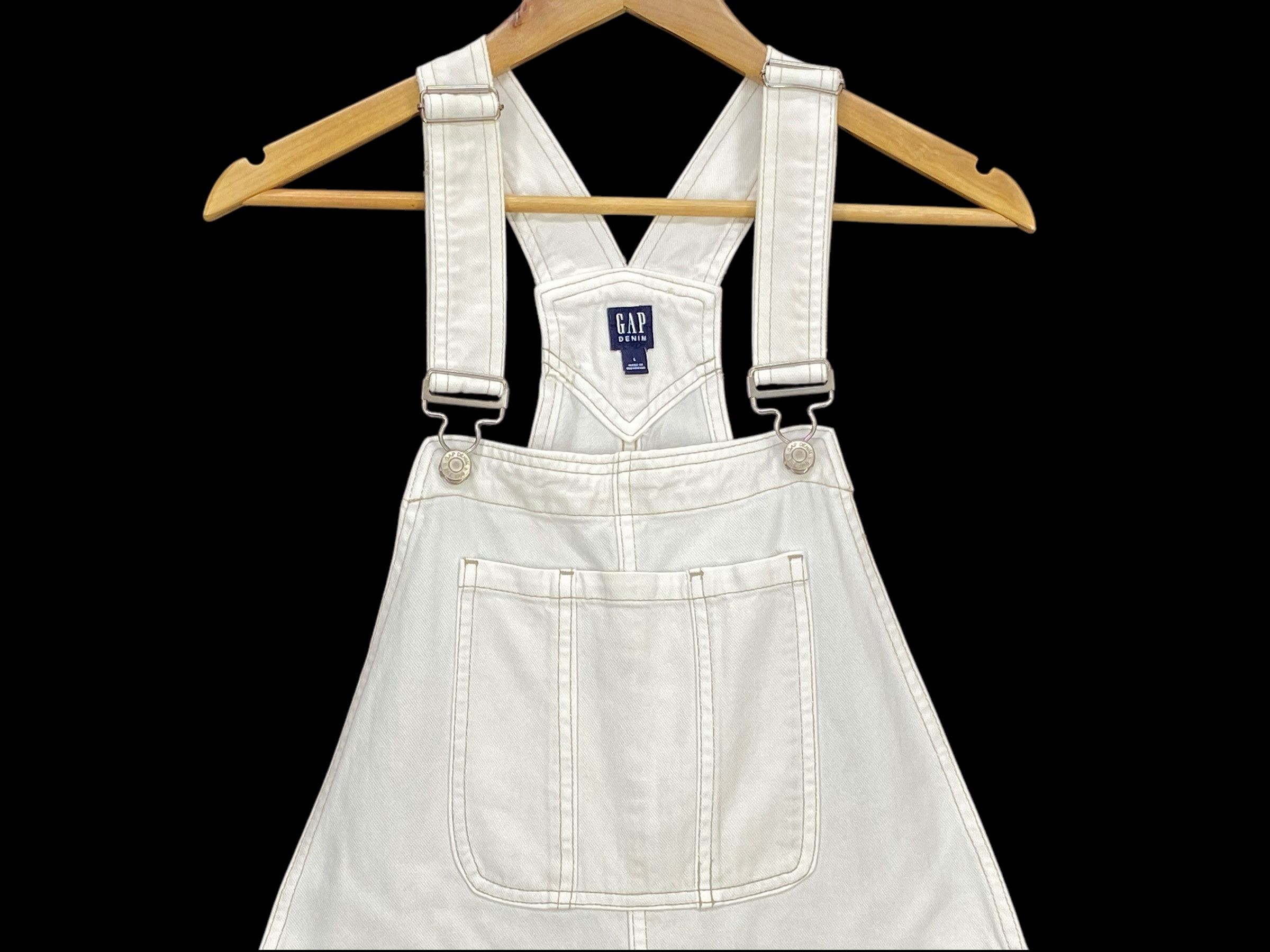 Big John × Vintage Gap Carpenter Light Wash Baker Pocket Bib Overalls Size US 34 / EU 50 - 3 Thumbnail