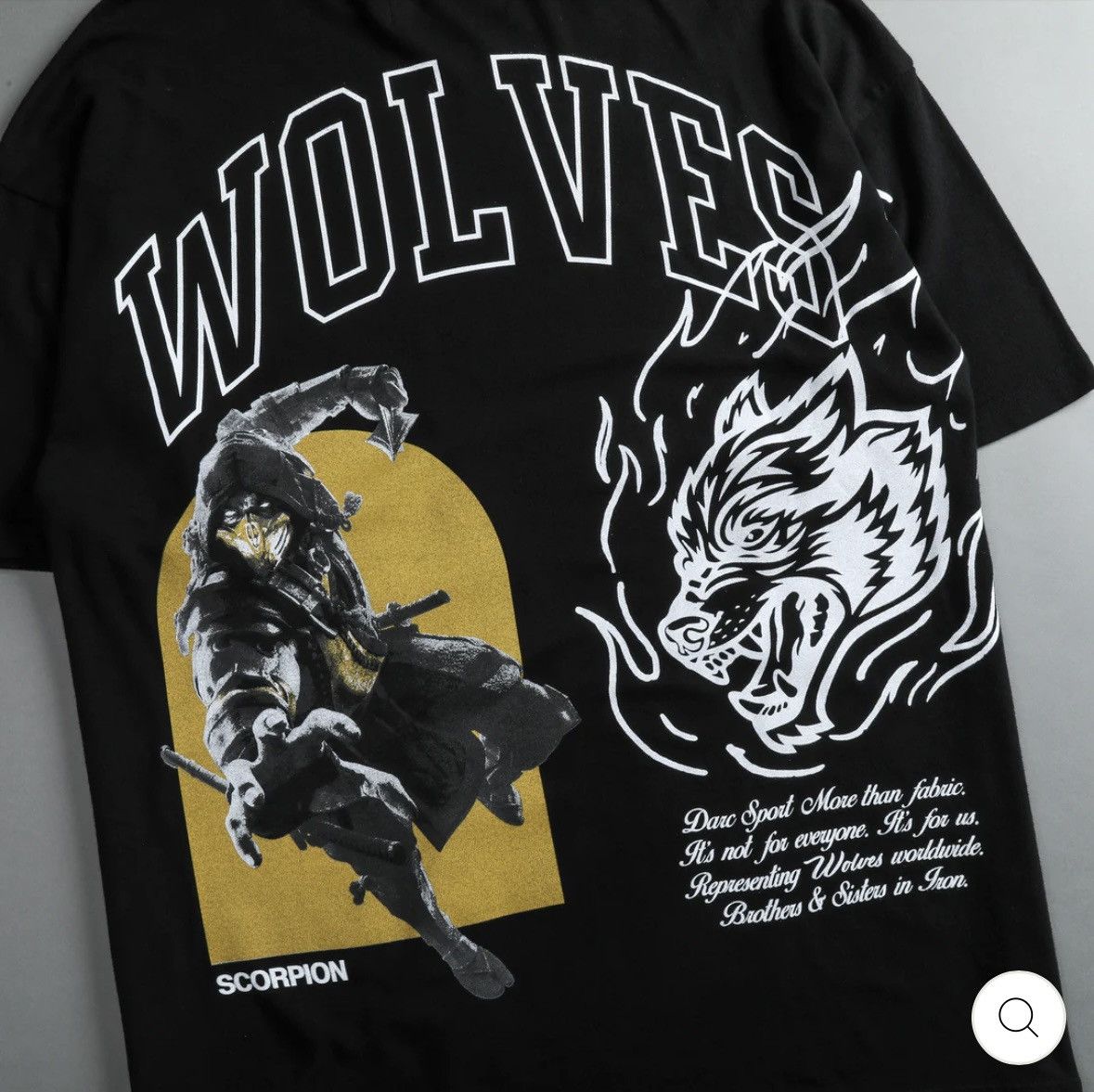 Darc Sport DARC SPORT X MORTAL KOMBAT SCORPION FIRE SHIRT Grailed