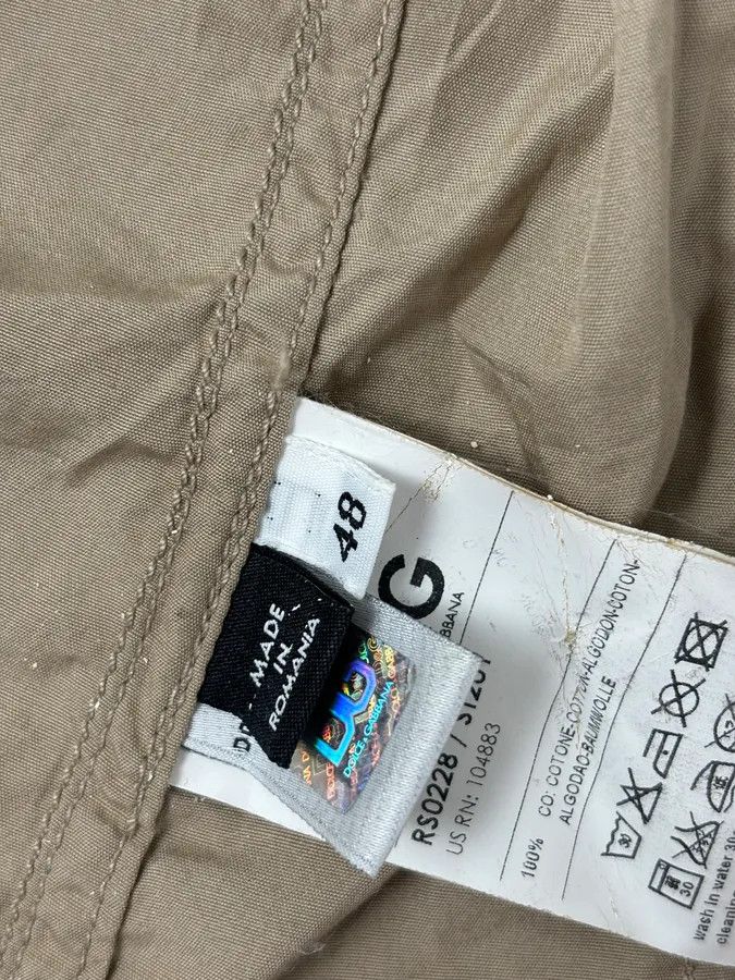 Dolce & Gabbana 2000s Dolce & Gabbana Beige Military Cargo Shirt Size US M / EU 48-50 / 2 - 11 Thumbnail
