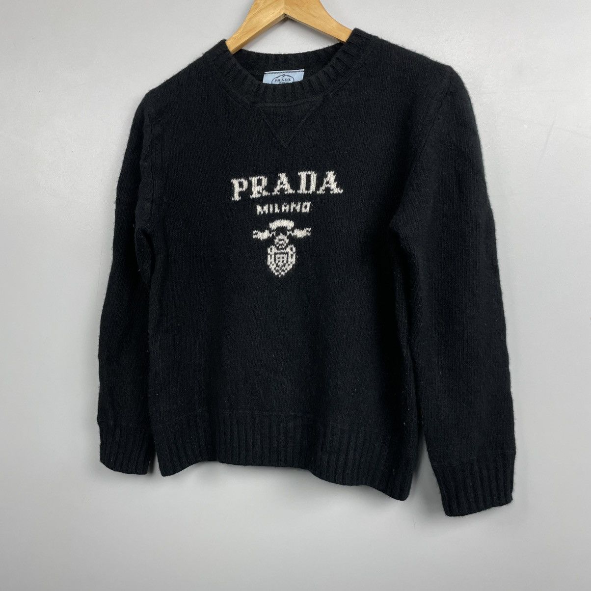 Prada Original Prada big logo Cashmere Sweater size 38 Size XS / US 0-2 / IT 36-38 - 3 Thumbnail