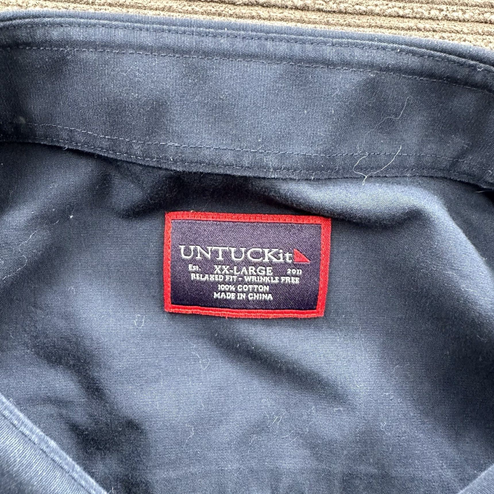UNTUCKit UNTUCKit Button-Up Shirt Men 2XL Blue Cotton Long Sleeve Preppy Casual Size US XXL / EU 58 / 5 - 3 Thumbnail