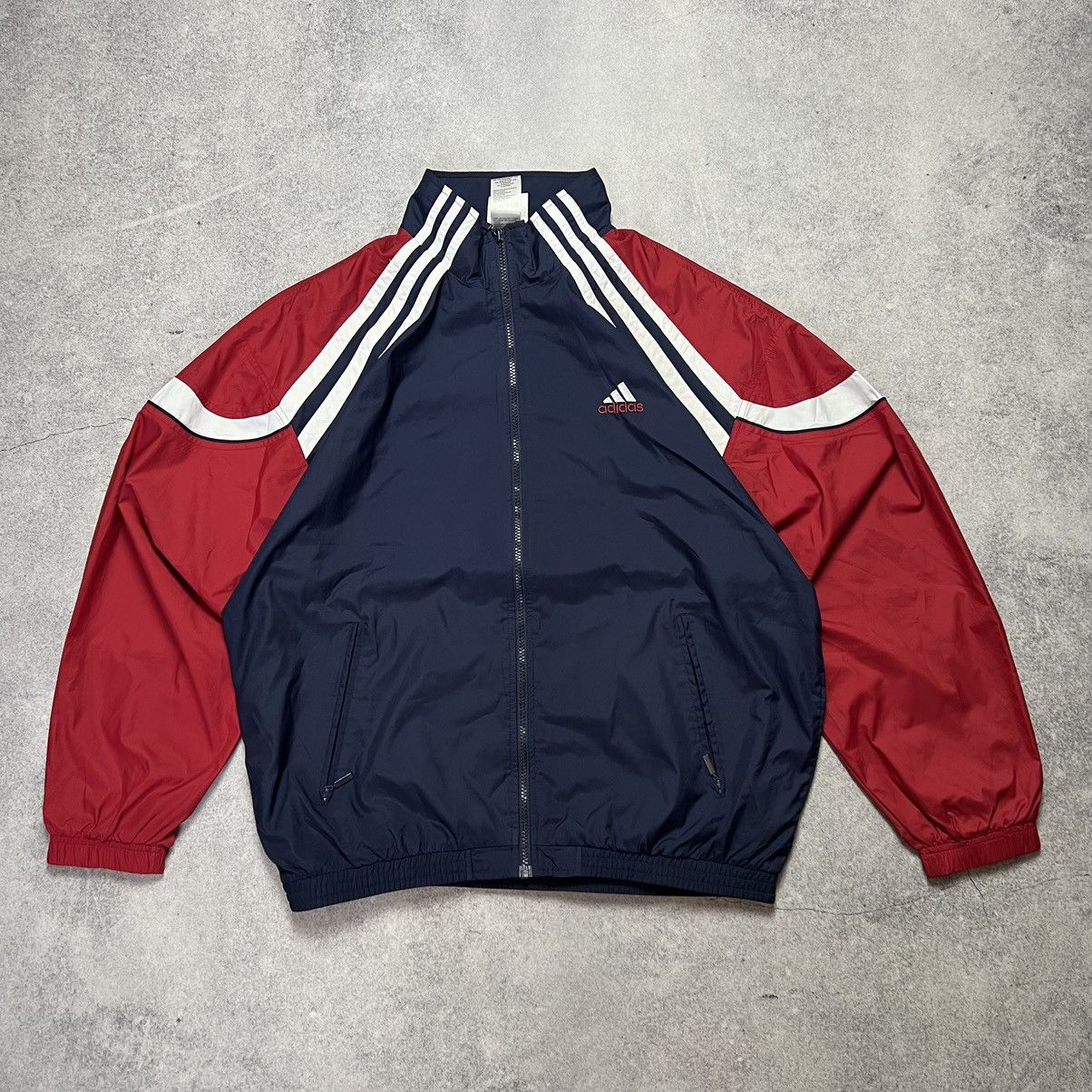 Vintage Vintage 90s Retro Adidas Nylon Track Y2K Jacket Size US M / EU 48-50 / 2 - 1 Thumbnail