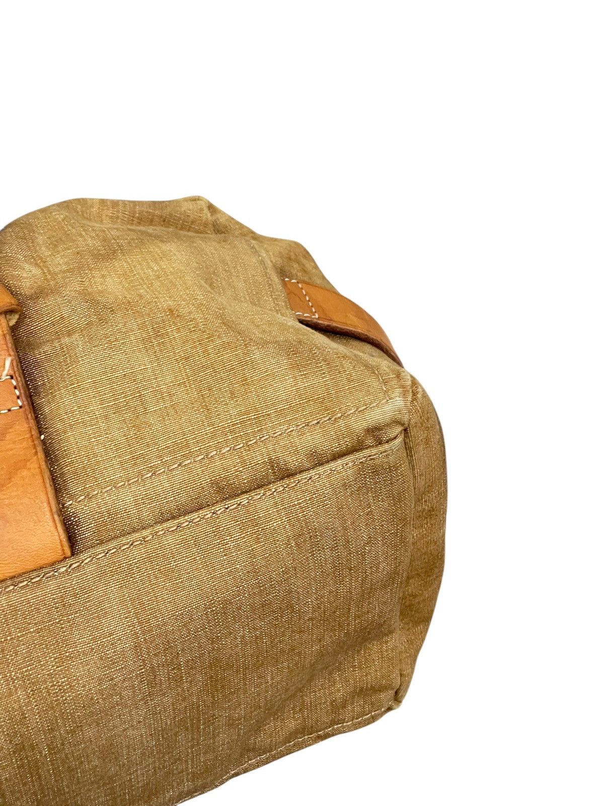 Genuine Leather Leather Cotton Canvas Lagasha Japan East/West Bag 1🟩5 Size ONE SIZE - 10 Thumbnail