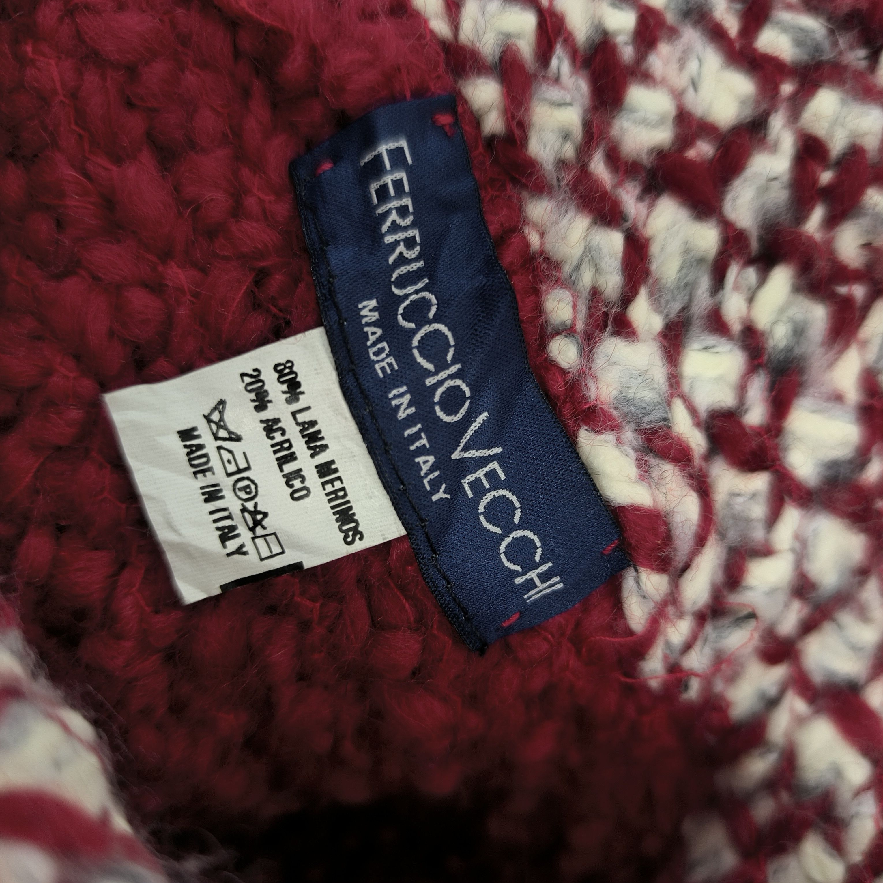 Vintage 🌟Ferruccio vecchi stripes made in italy daisy knit hat Size ONE SIZE - 3 Thumbnail