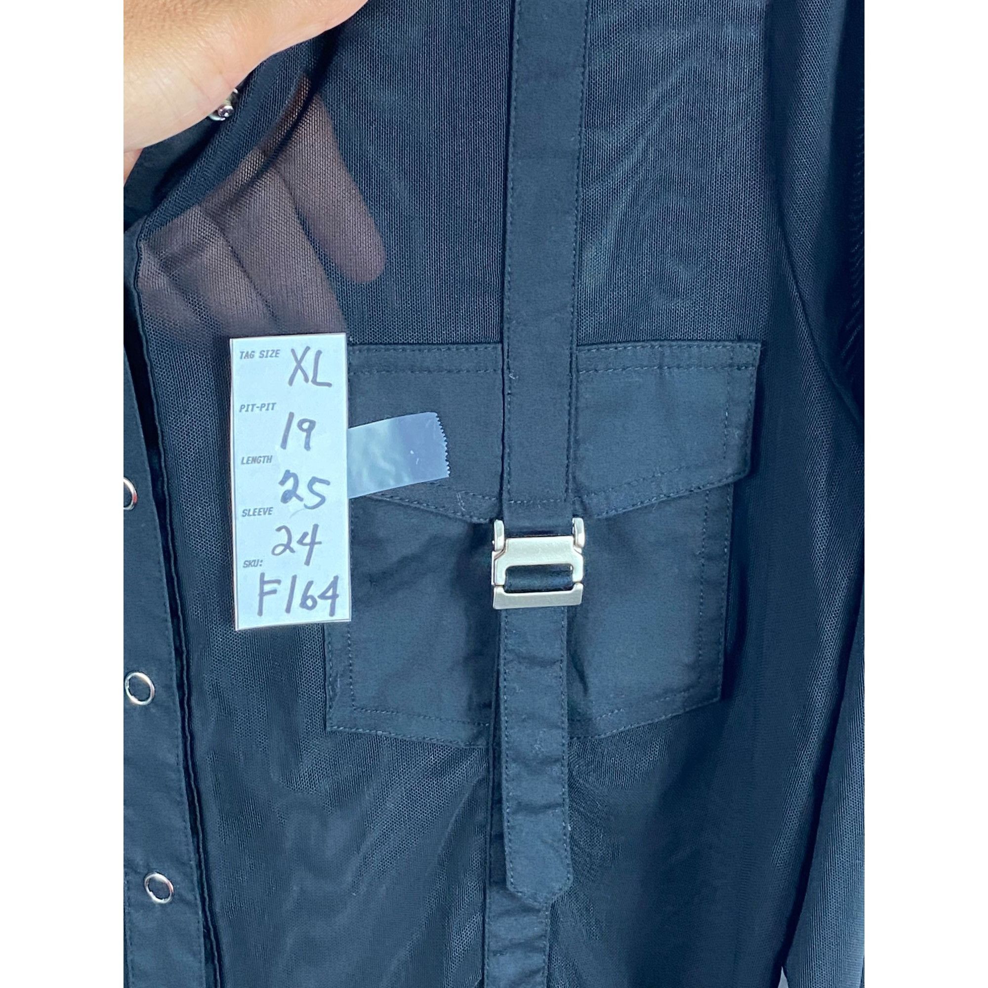 Other Bisou Bisou Michele Bohbot 2-Pocket Sheer Nylon Snap Button Size XL / US 12-14 / IT 48-50 - 4 Thumbnail