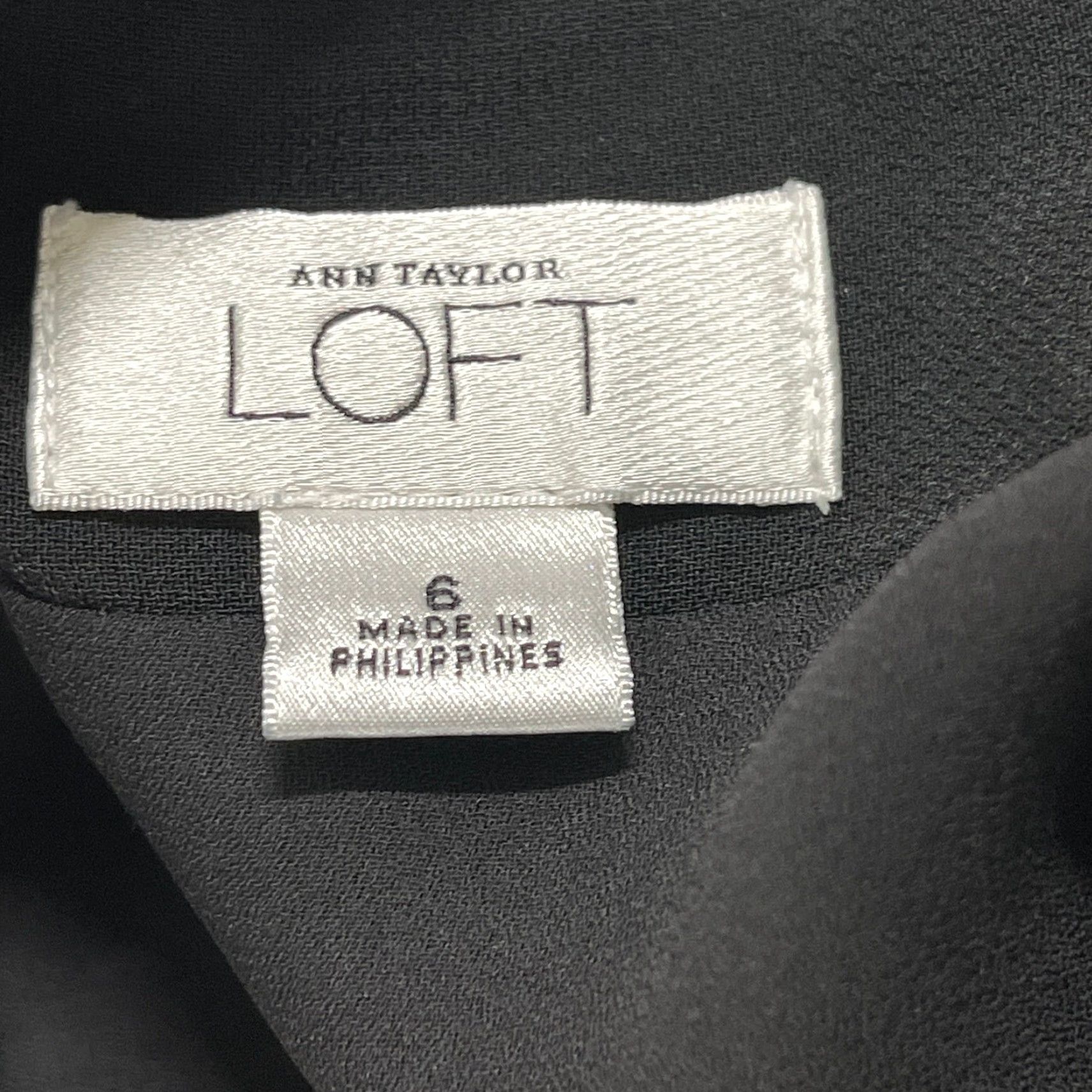 Ann Taylor VINTAGE Ann Taylor LOFT Midi Dress Black Sleeveless 6 Women Prom Dark Coquette A-Line Sleeveless Midi Dress Size M / US 6-8 / IT 42-44 - 6 Thumbnail