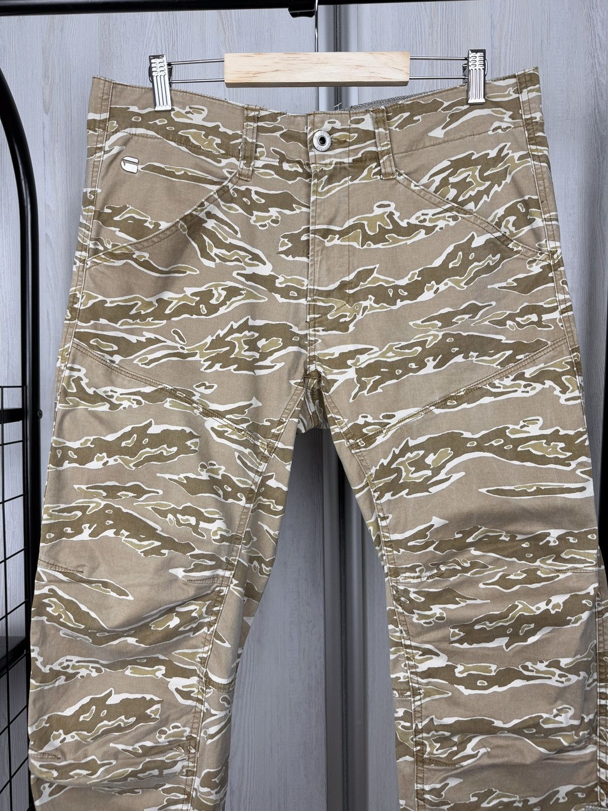 G-Star G-Star Raw Rovic Qane Camo DC 3D Tapered Desert Sand Pants Size US 33 - 3 Thumbnail