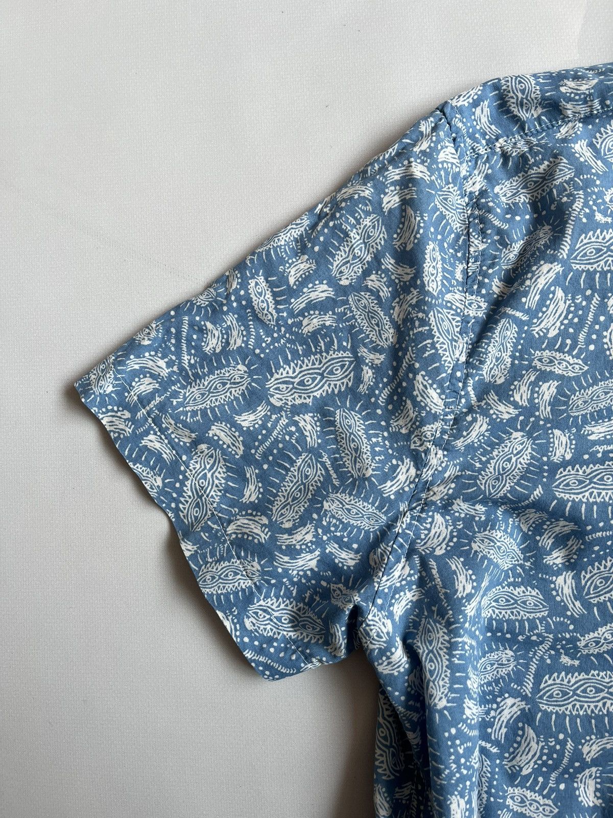 Mambo MAMBO Australia Men Blue Hawaiian Printed Button Up Shirt Size US L / EU 52-54 / 3 - 9 Thumbnail