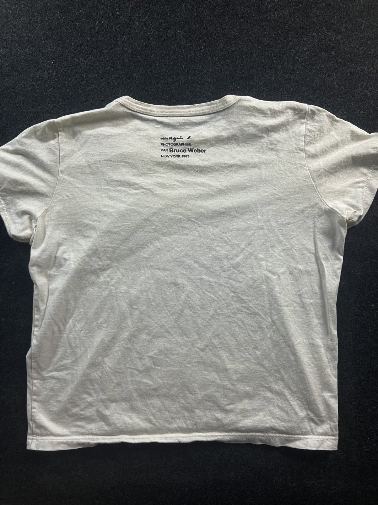 agnes b. Vintage’s90 Agnes B Bruce Webber Photo Tee Cropped Tee Size M / US 6-8 / IT 42-44 - 3 Thumbnail