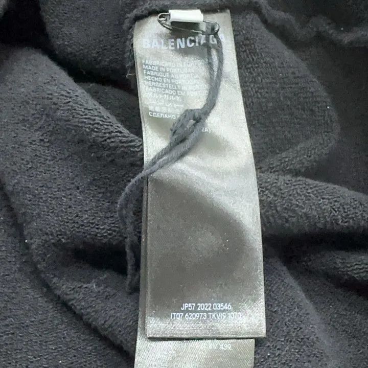 Balenciaga Balenciaga Black Logo Embroidered Casual Hoodie 0079-2507 Size US S / EU 44-46 / 1 - 7 Thumbnail