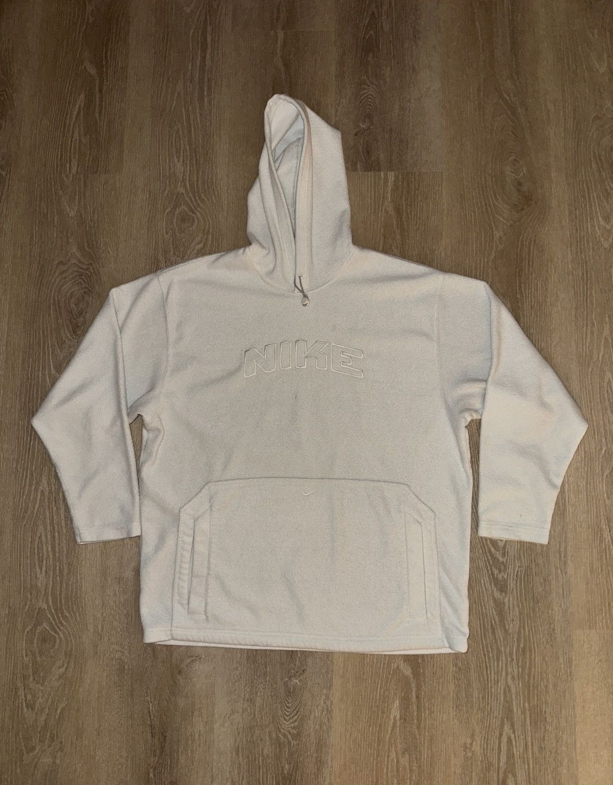 Nike × Vintage Vintage Y2K Nike Fleece Hoodie Sweatshirt Size US XL / EU 56 / 4 - 1 Thumbnail