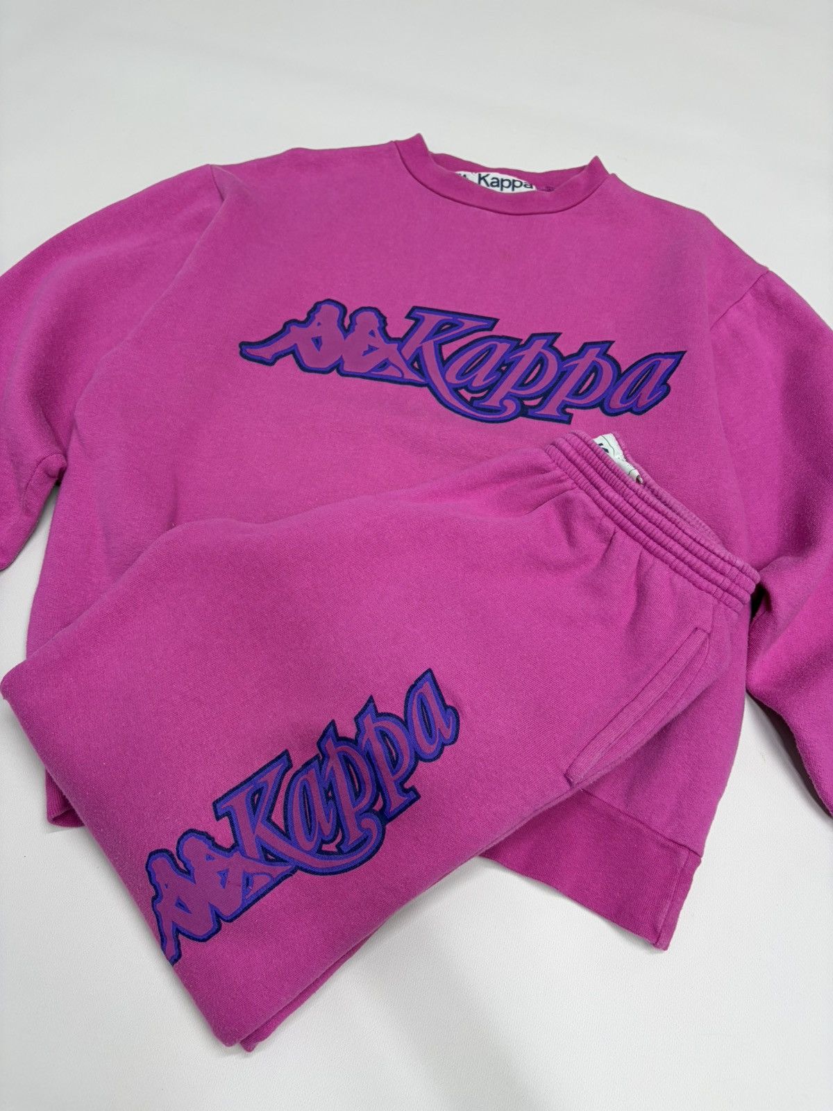 Kappa Vintage Kappa Pink Suit Jacket Pants Set Y2K Drill 90s Size US M / EU 48-50 / 2 - 4 Thumbnail