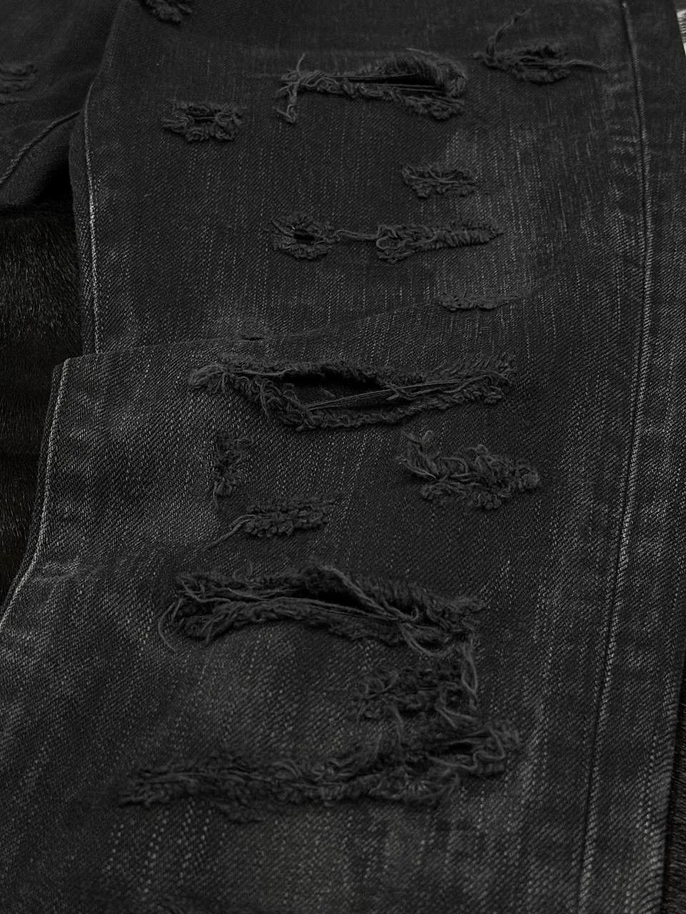 Saint Laurent Paris AW14 Saint Laurent Oil Stain Denim by Hedi Slimane Size 26" / US 2 / IT 38 - 5 Thumbnail