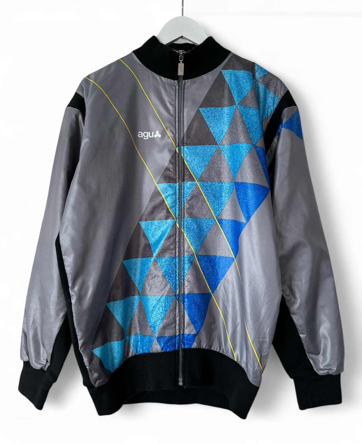 Vintage 90's AGU Sportwear Italy Cycling Jacket Zipper Men's Size 5 Size US XL / EU 56 / 4 - 1 Thumbnail