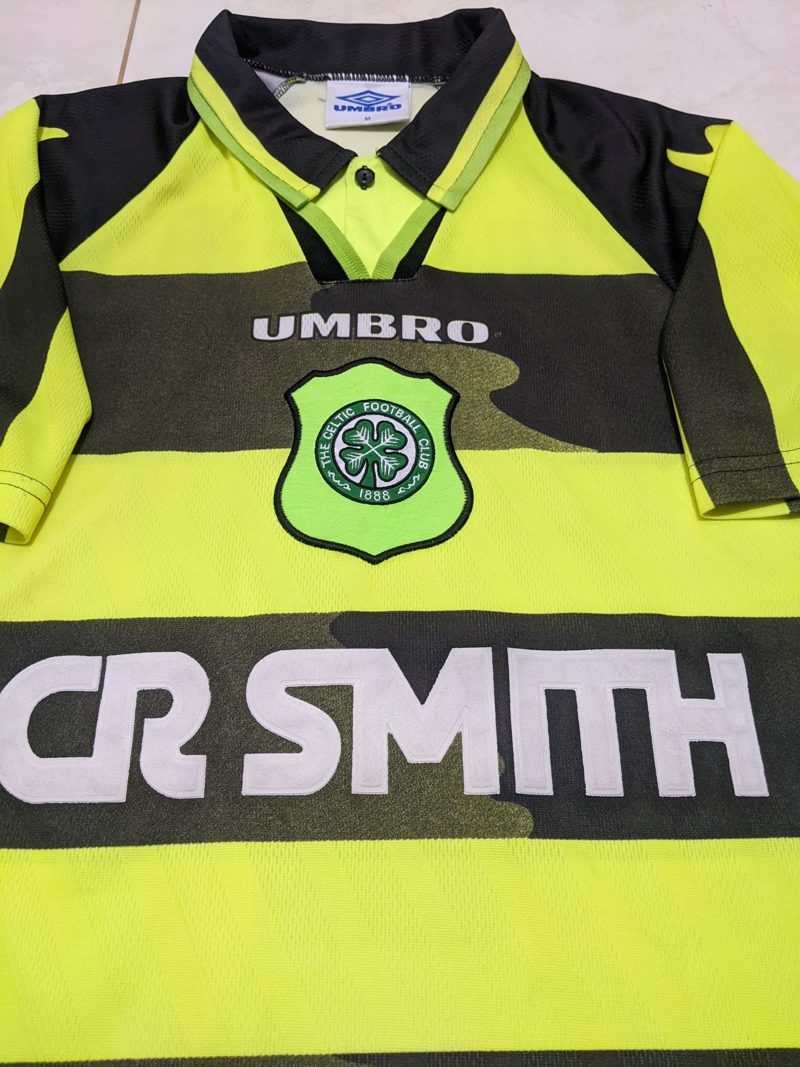 Umbro Jersey Celtic away 1996-97 di Canio football shirt Size US M / EU 48-50 / 2 - 4 Thumbnail
