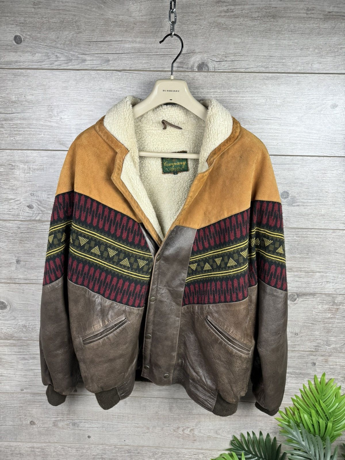 Unique warm rare vintage bomber jacket of the 80s from Skin