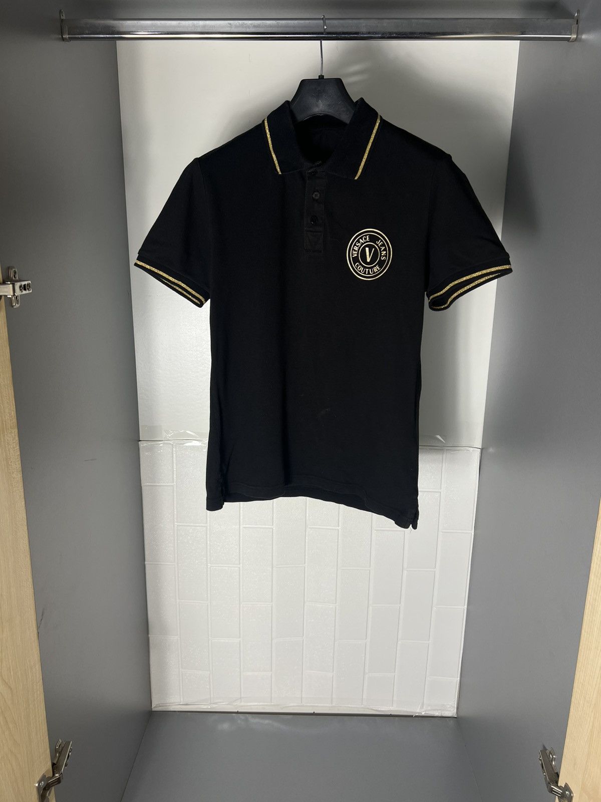 Versace Jeans Couture × Vintage VERY RARE VERSACE JEANS COUTURE POLO ITALIAN DESIGNER LUXURY Size US M / EU 48-50 / 2 - 1 Thumbnail