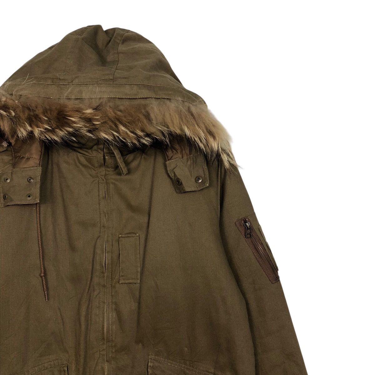 Boycott × Japanese Brand 📌Vintage Chore Bomber Jacket Boycott Mink Fur Hoodie Size US M / EU 48-50 / 2 - 8 Thumbnail
