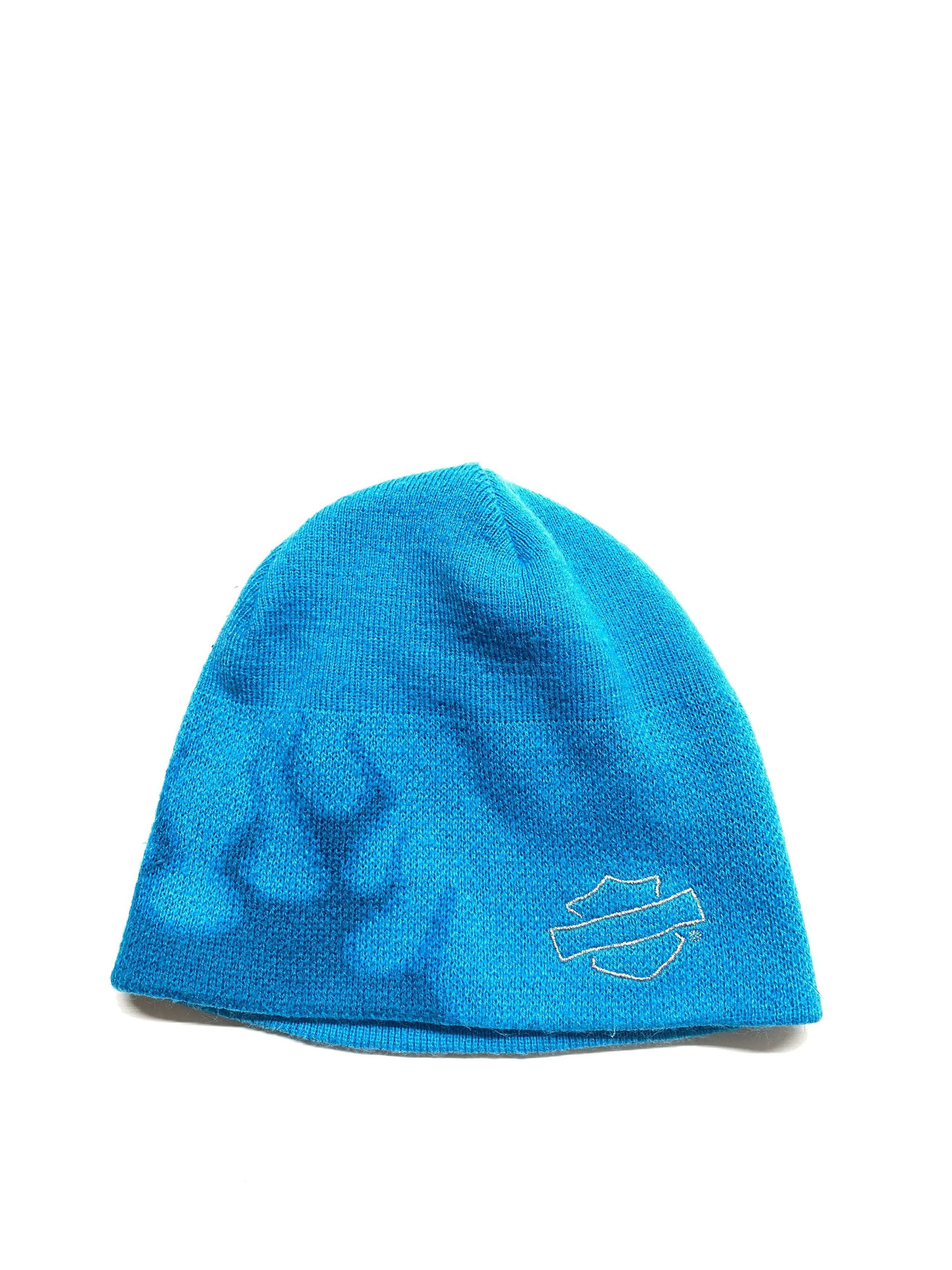 Harley Davidson × Vintage SMALL y2k 2000s Harley Davidson Flame Beanie Hat Size ONE SIZE - 2 Thumbnail