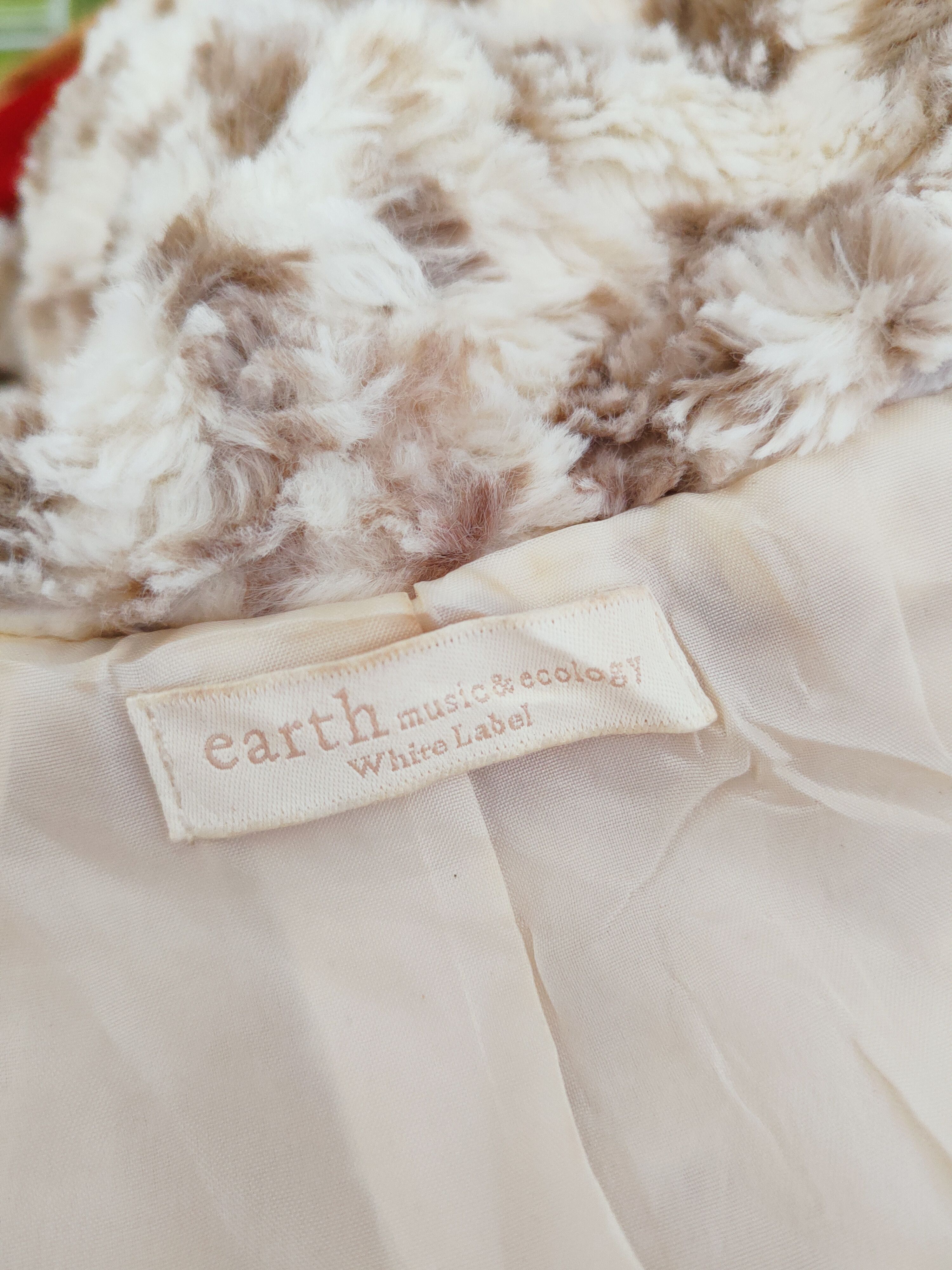 Japanese Brand × Vintage Earth Music & Ecology Cream Leopard Fur Mohair Cardigan Size S / US 4 / IT 40 - 13 Thumbnail