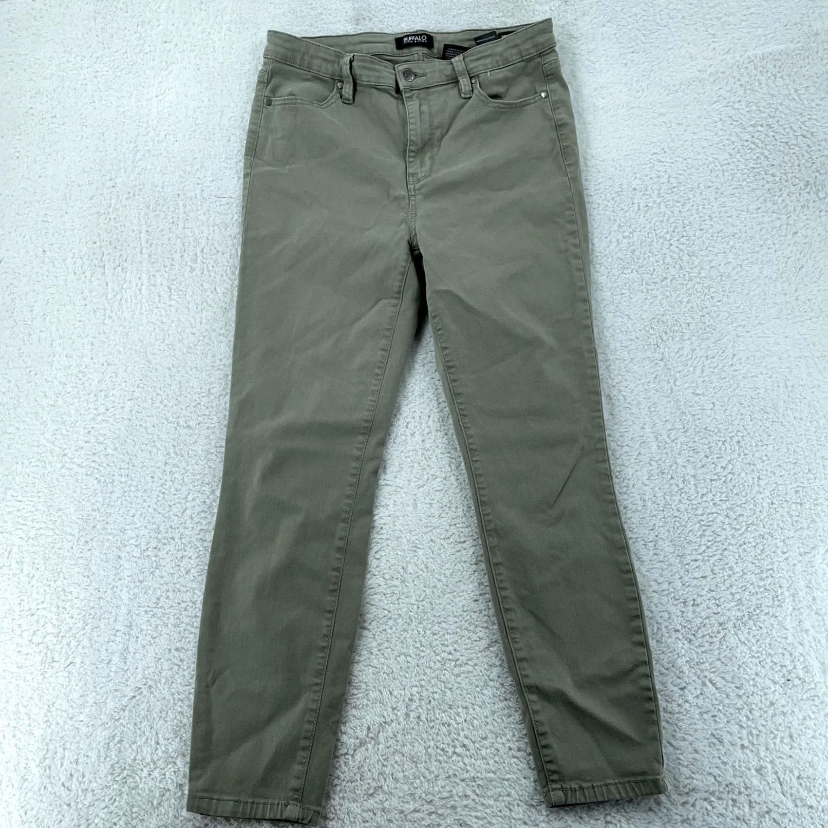 Buffalo David Bitton Buffalo David Bitton Jeans High Rise Stretch Ankle Skinny Size 8 29x25 Green Women Regular Denim Cotton Blend Spandex Pockets Zip Vintage: No 90s? Size 30" / US 8 / IT 44 - 2 Thumbnail