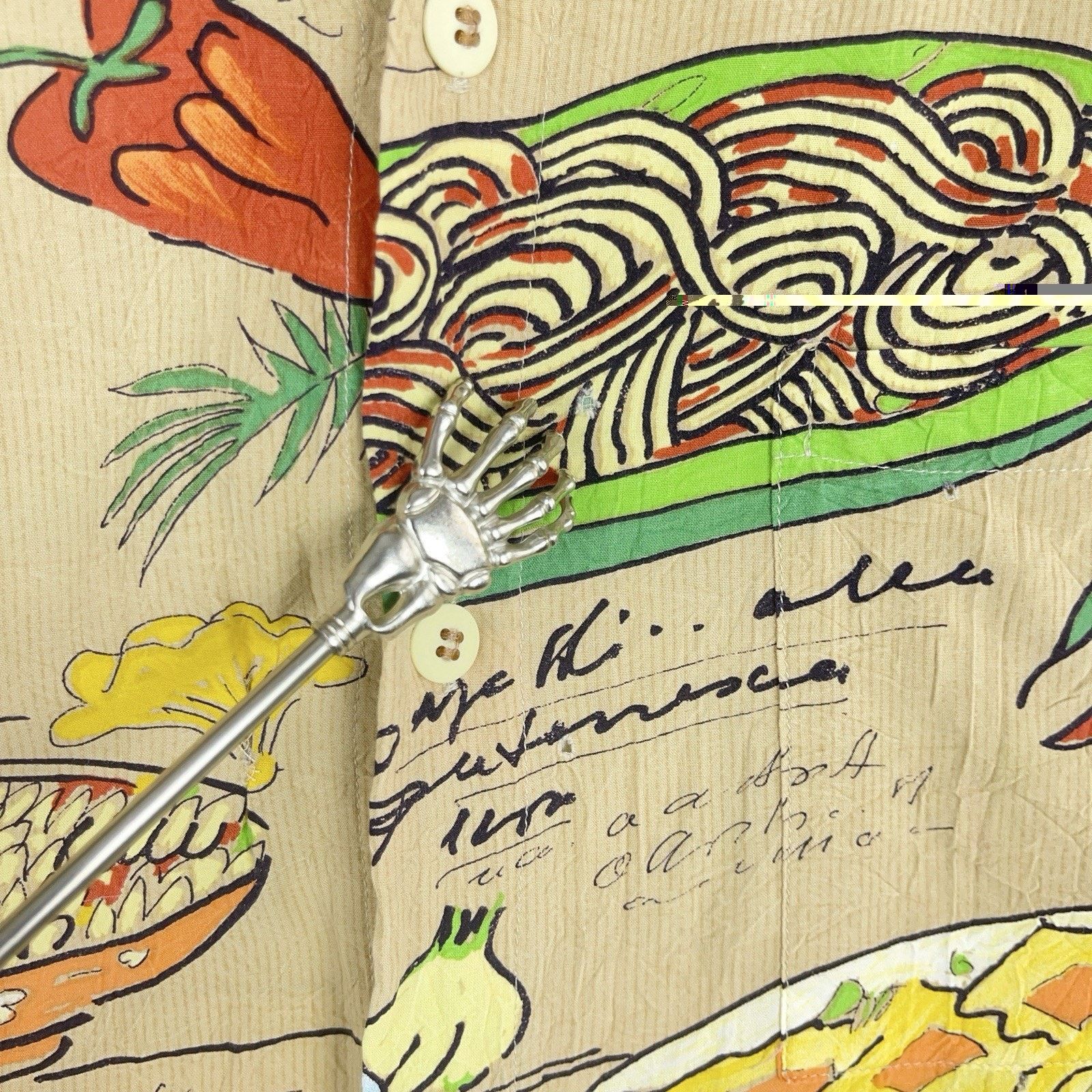 Jams World FoodArt by Jams World Shirt Italian Pasta Rare 90s *flaws* Size US XL / EU 56 / 4 - 10 Thumbnail