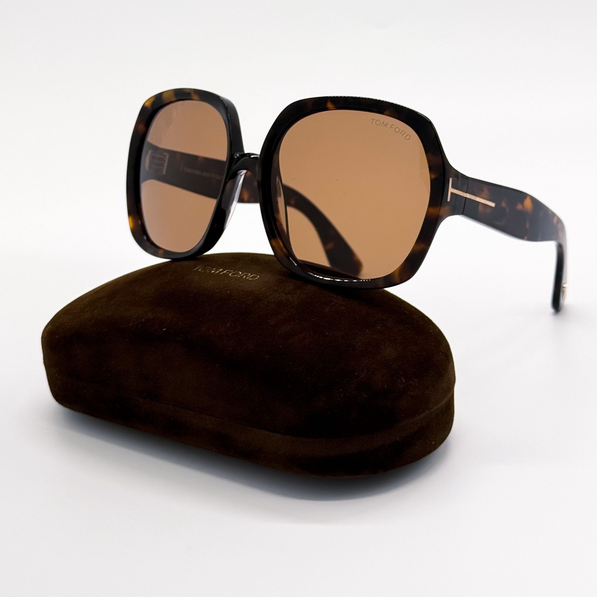 Tom Ford NEW TOM FORD SAFFRON SUNGLASSES TF1221 52E HAVANA FT1221 Size ONE SIZE - 1 Thumbnail