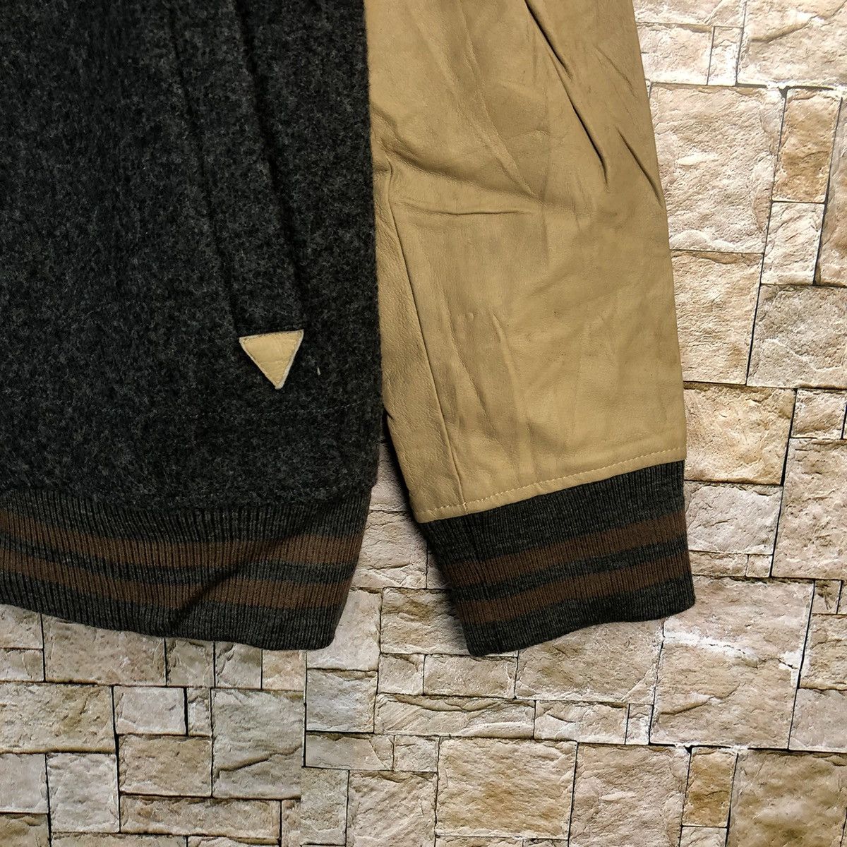 Japanese Brand Pual Ce Cin Grey Bombers varsity Jacket #A829 Size S / US 4 / IT 40 - 8 Thumbnail
