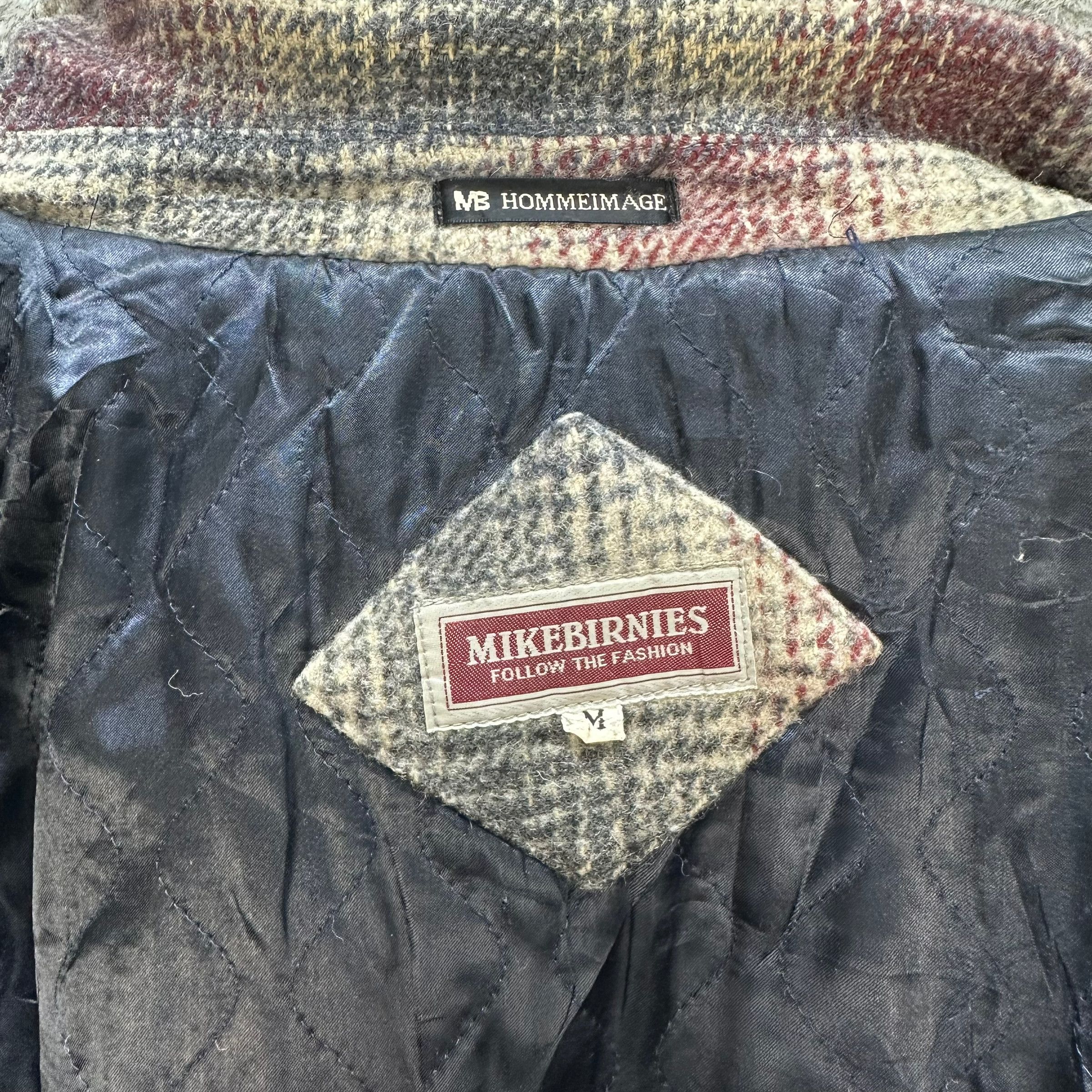 Vintage 90s MIKE BIRNIES HOMME IMAGE TARTAN FLANNEL JACKET #7877-187 Size US M / EU 48-50 / 2 - 8 Thumbnail