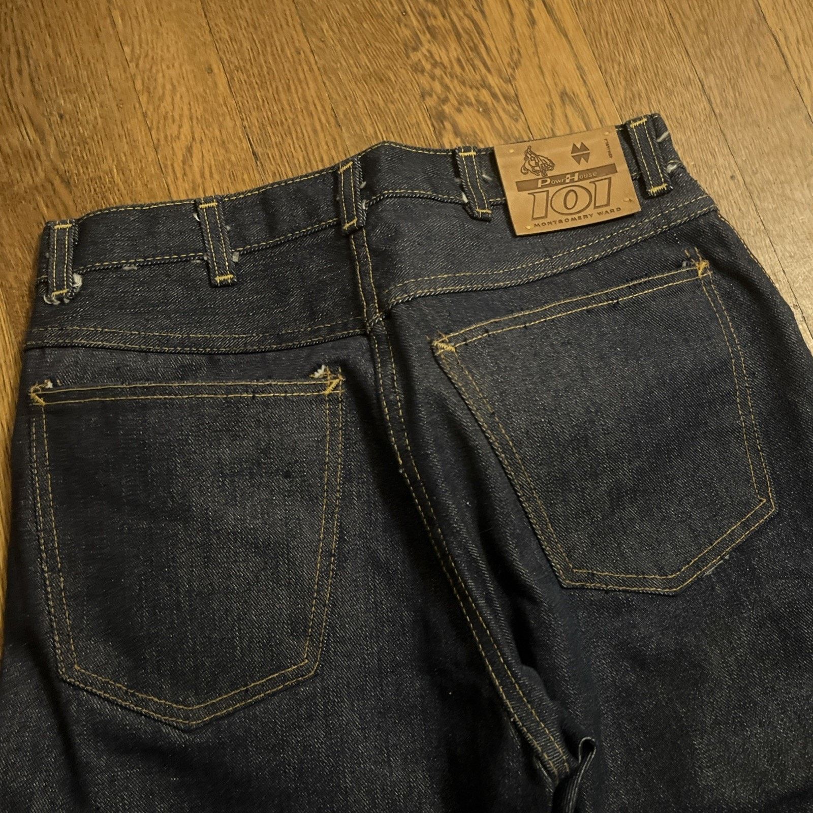 Original Montgomery Vintage 50s Montgomery Ward Deadstock 101 Jeans Selvedge Size US 28 / EU 44 - 9 Thumbnail