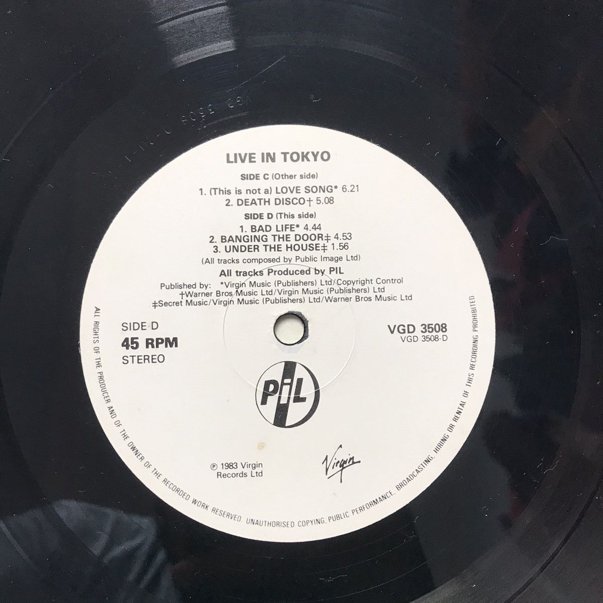 Other PIL PUBLIC IMAGE LTD LIMITED vinyl DOUBLE 2 Vinyl - LIVE jpn Size ONE SIZE - 10 Thumbnail